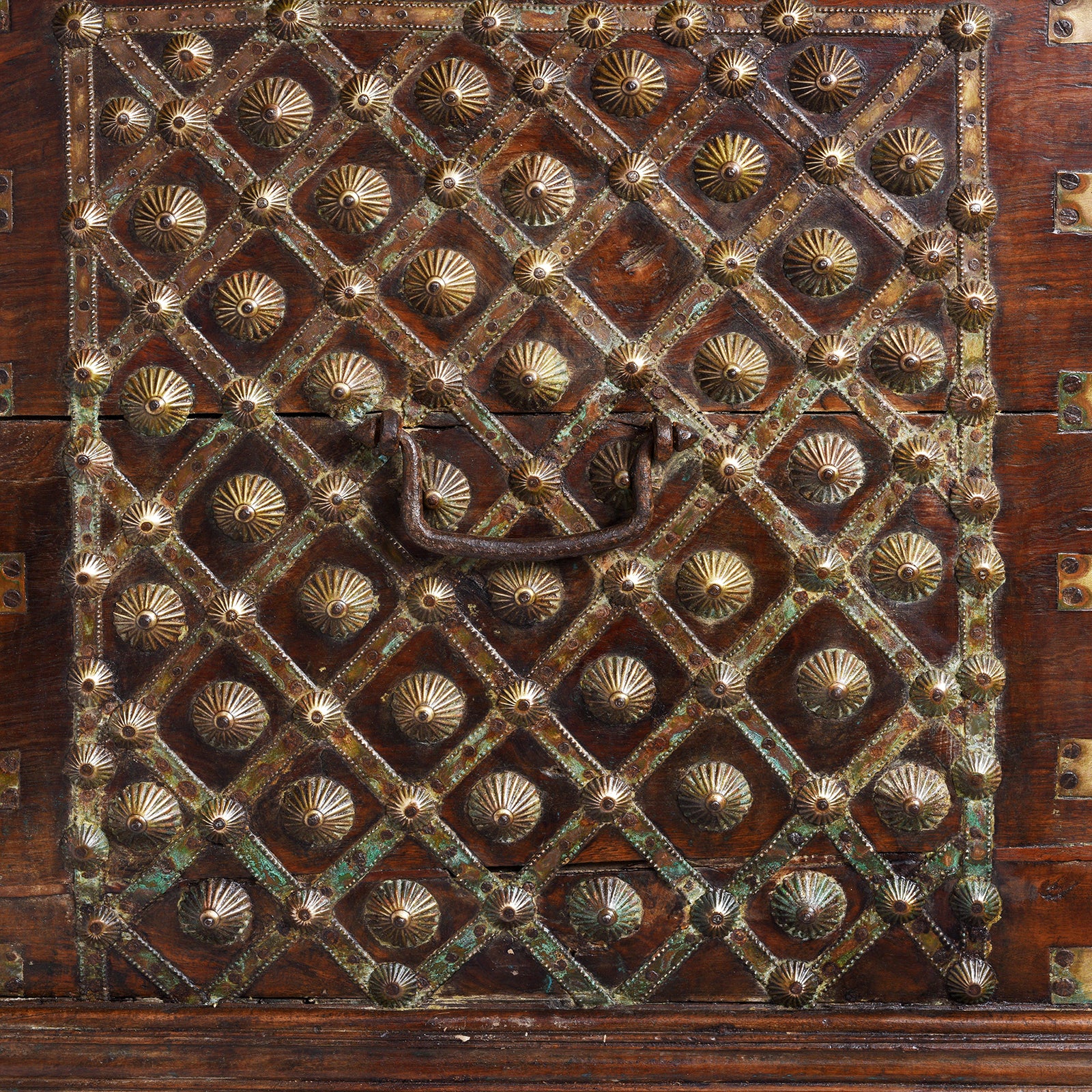 Brass Bound Rosewood Chest From Gujarat - 18th Century - Image 13
