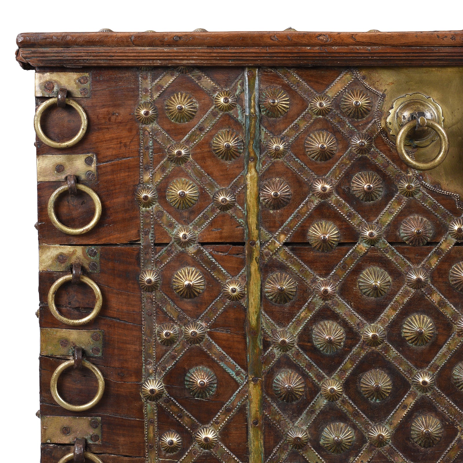 Brass Bound Rosewood Chest From Gujarat - 18th Century - Image 2