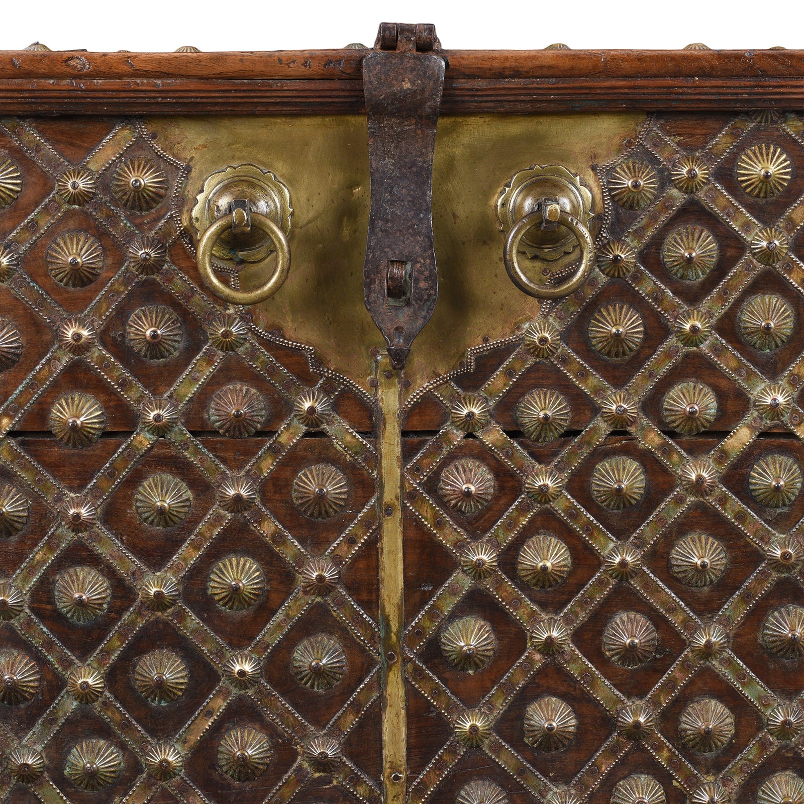 Brass Bound Rosewood Chest From Gujarat - 18th Century - Image 4