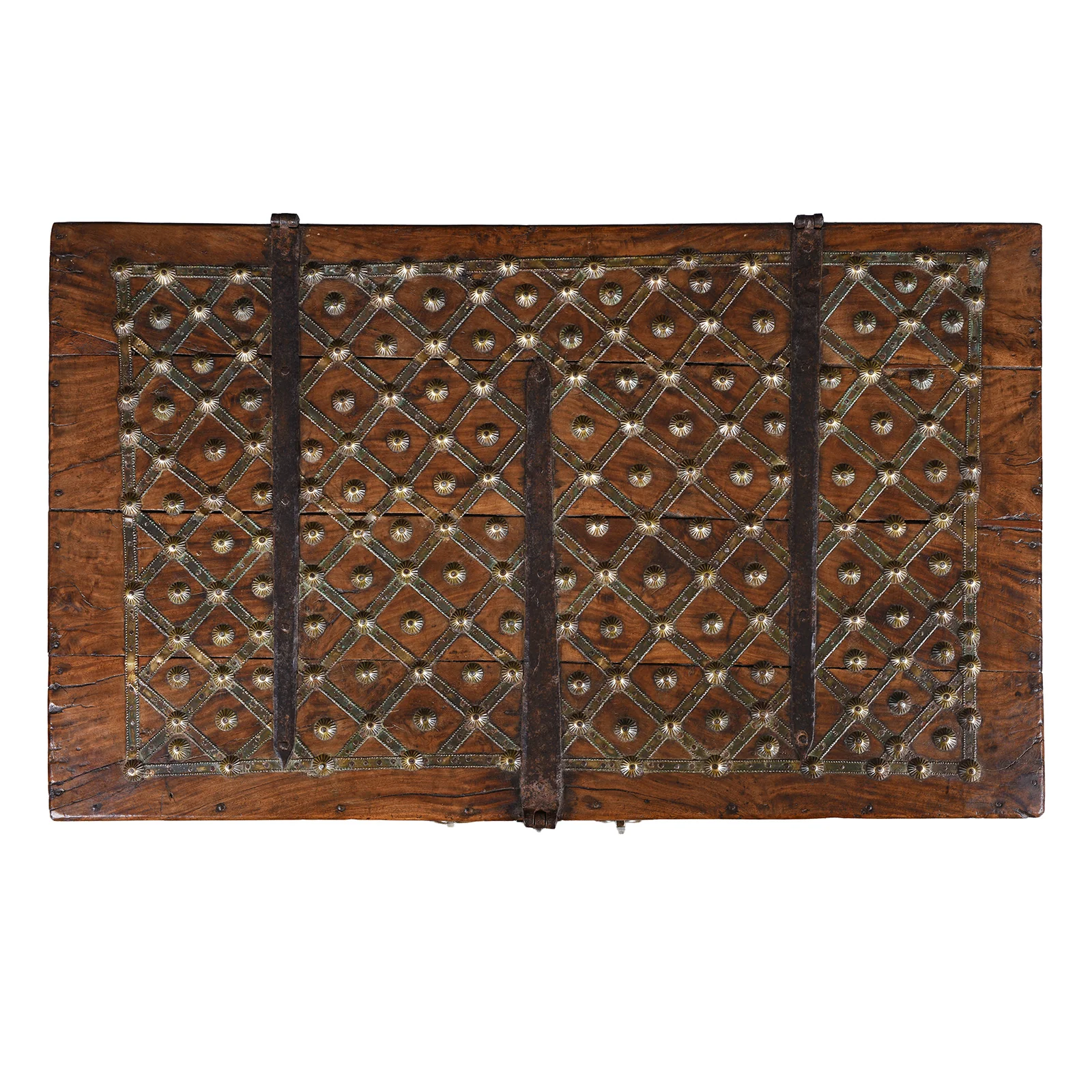 Brass Bound Rosewood Chest From Gujarat - 18th Century - Image 5