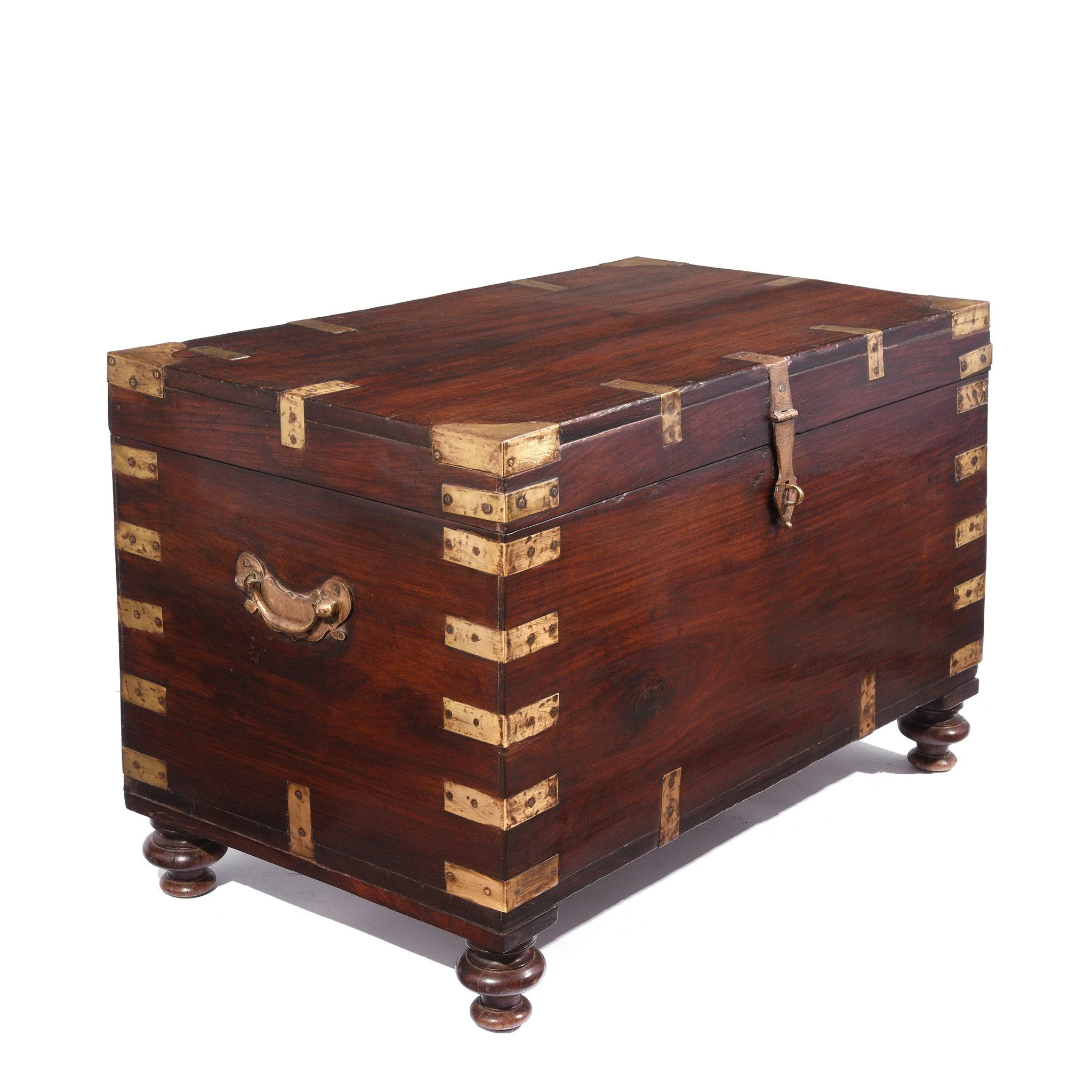 Brass Bound Rosewood Military Chest - 19thC - Image 2