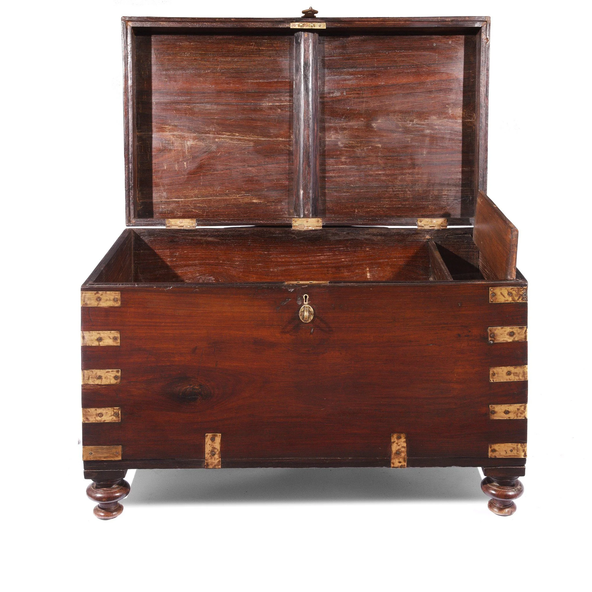 Brass Bound Rosewood Military Chest - 19thC - Image 4