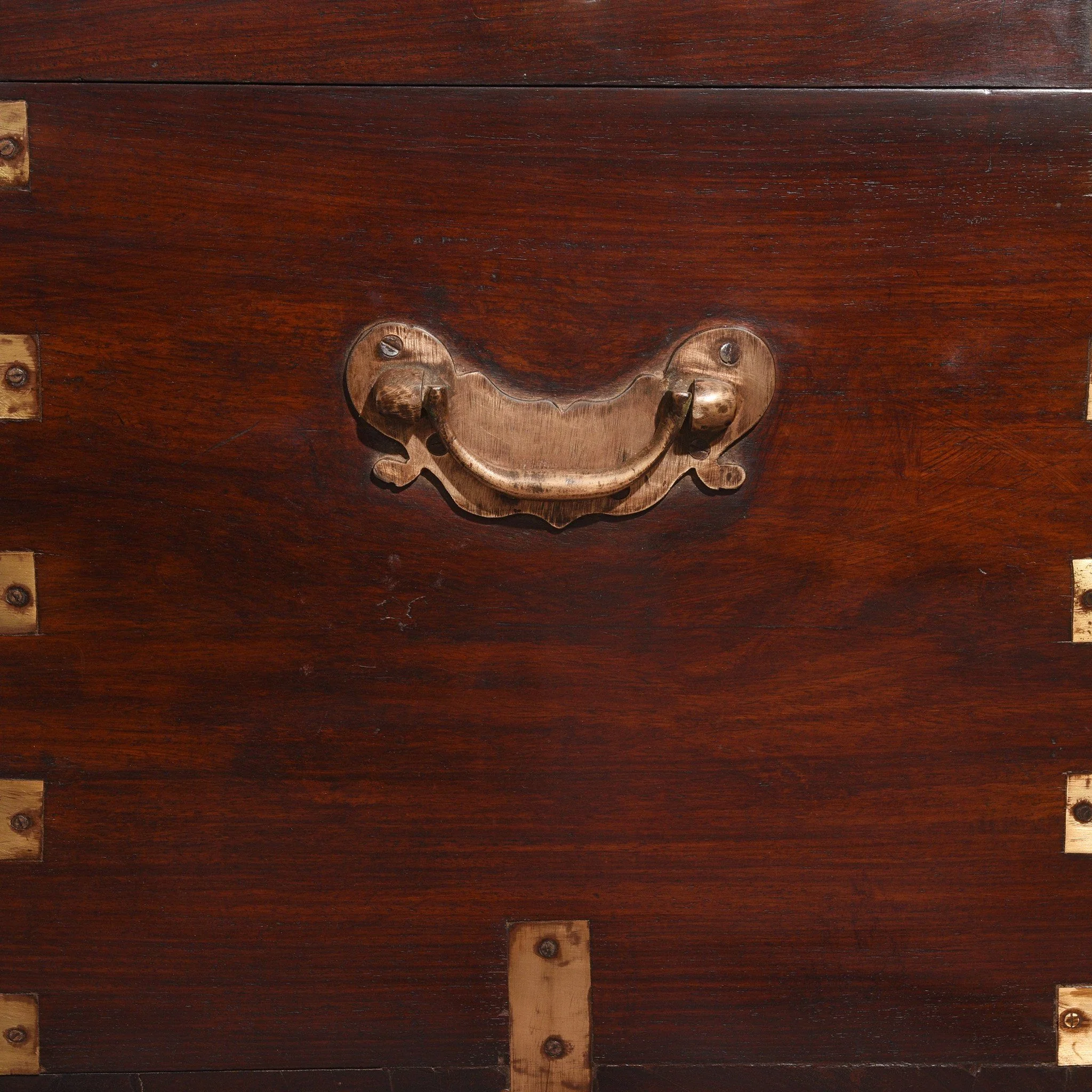 Brass Bound Rosewood Military Chest - 19thC - Image 6