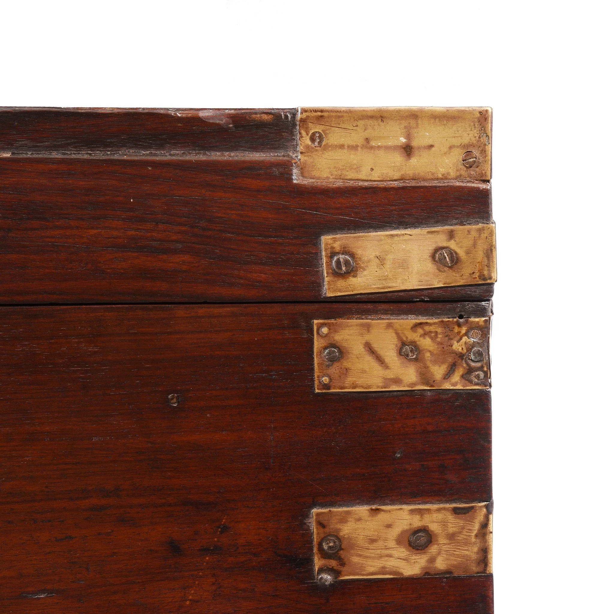 Brass Bound Rosewood Military Chest - 19thC - Image 7