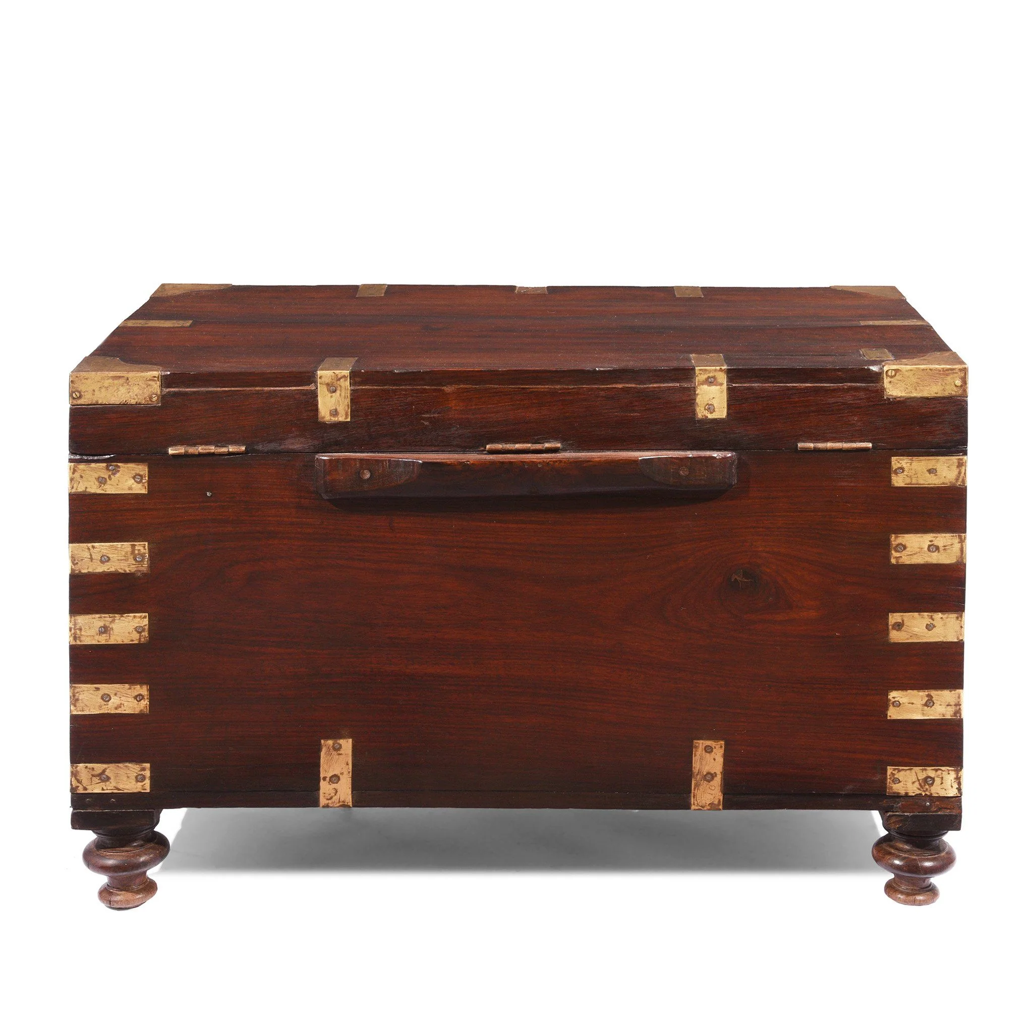 Brass Bound Rosewood Military Chest - 19thC - Image 9