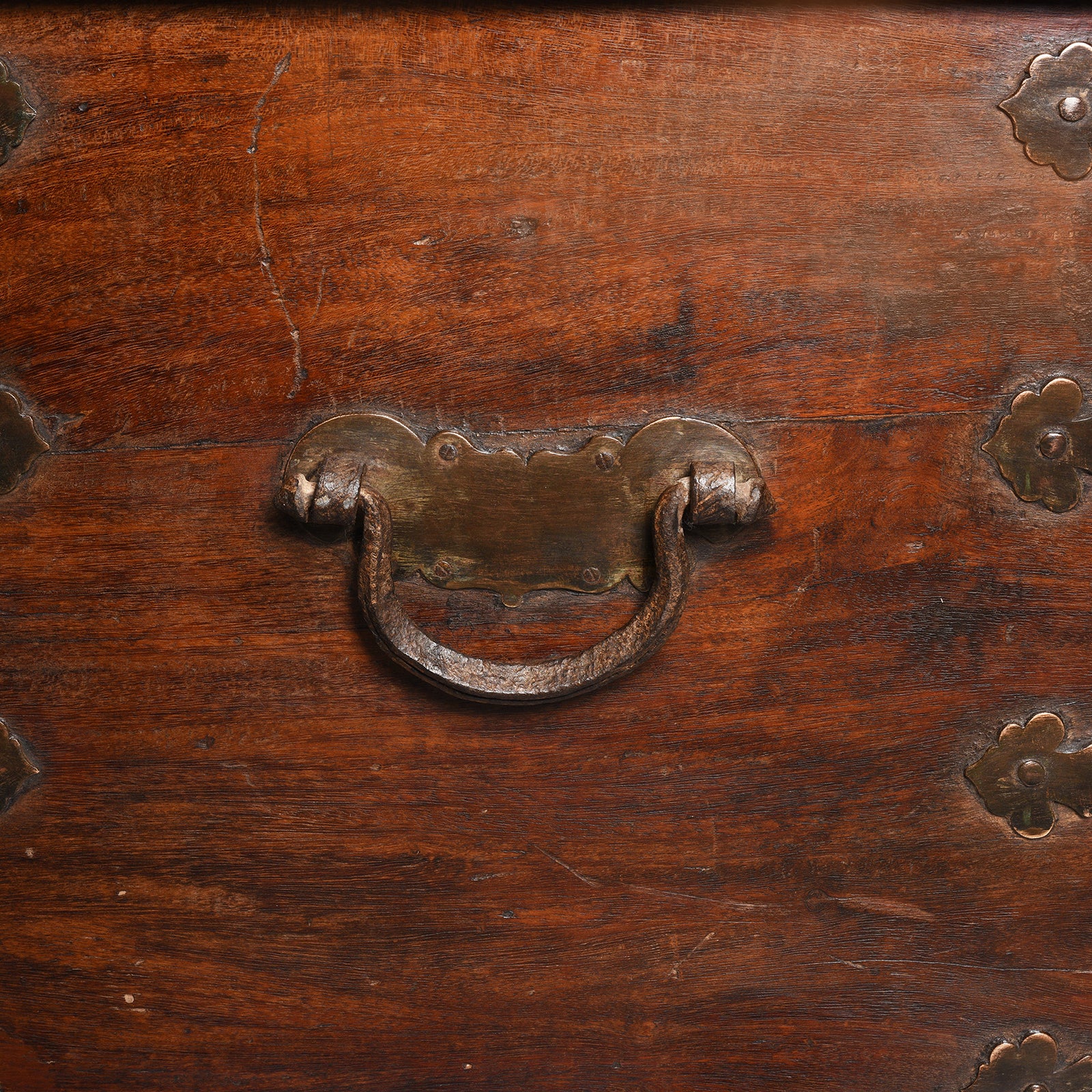 Brass Bound Jackfruit Chest From South India - 18th Century - Image 9