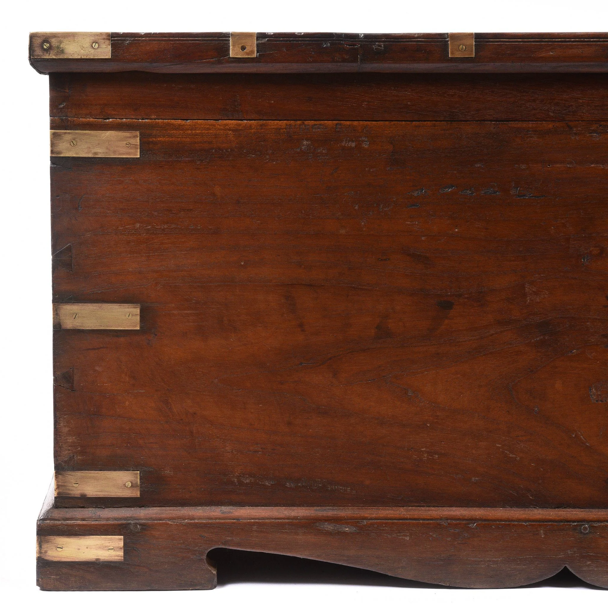 Brass Bound Teak Indian Campaign Chest, Rajasthan -19thC - Image 2