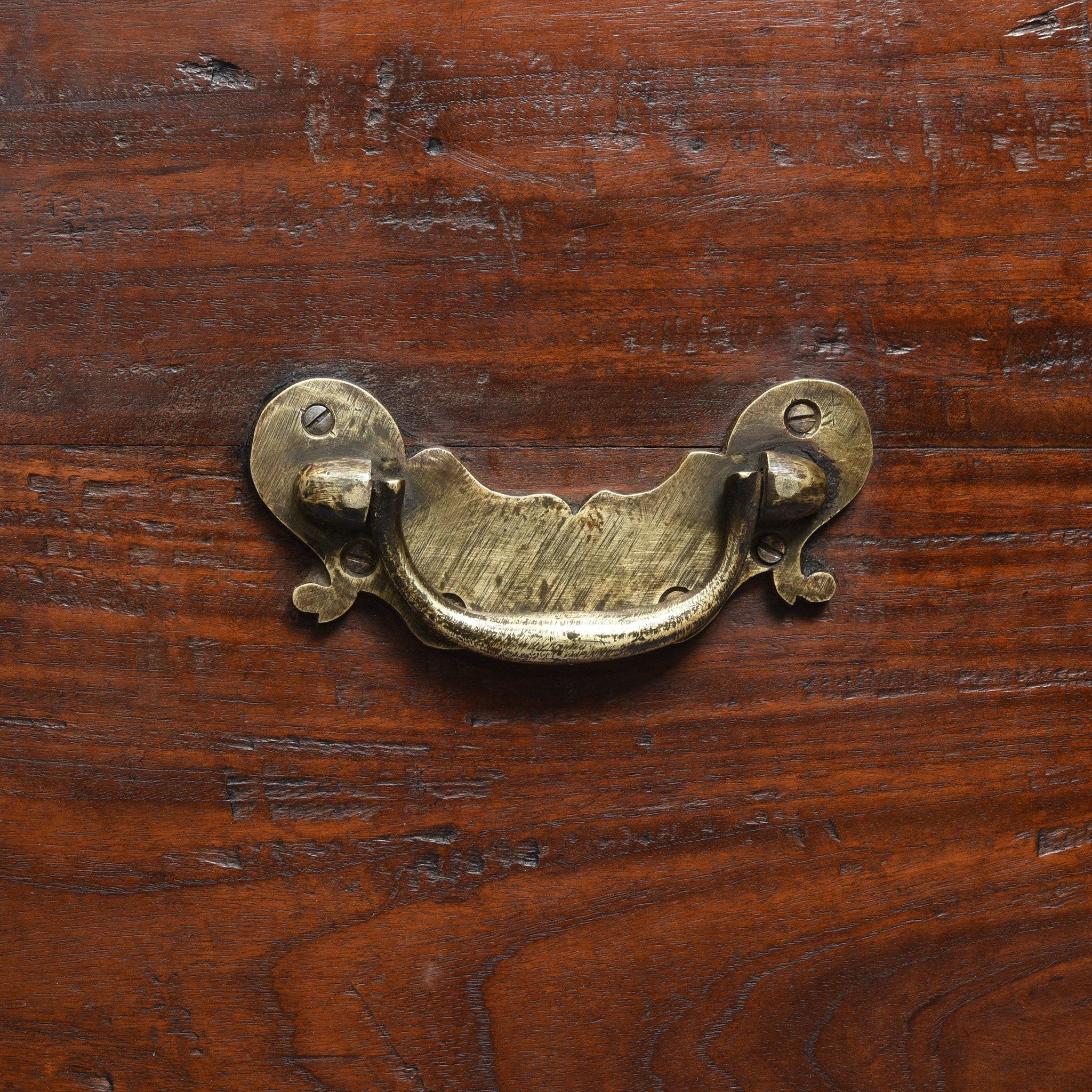 Brass Bound Teak Indian Campaign Chest, Rajasthan -19thC - Image 4