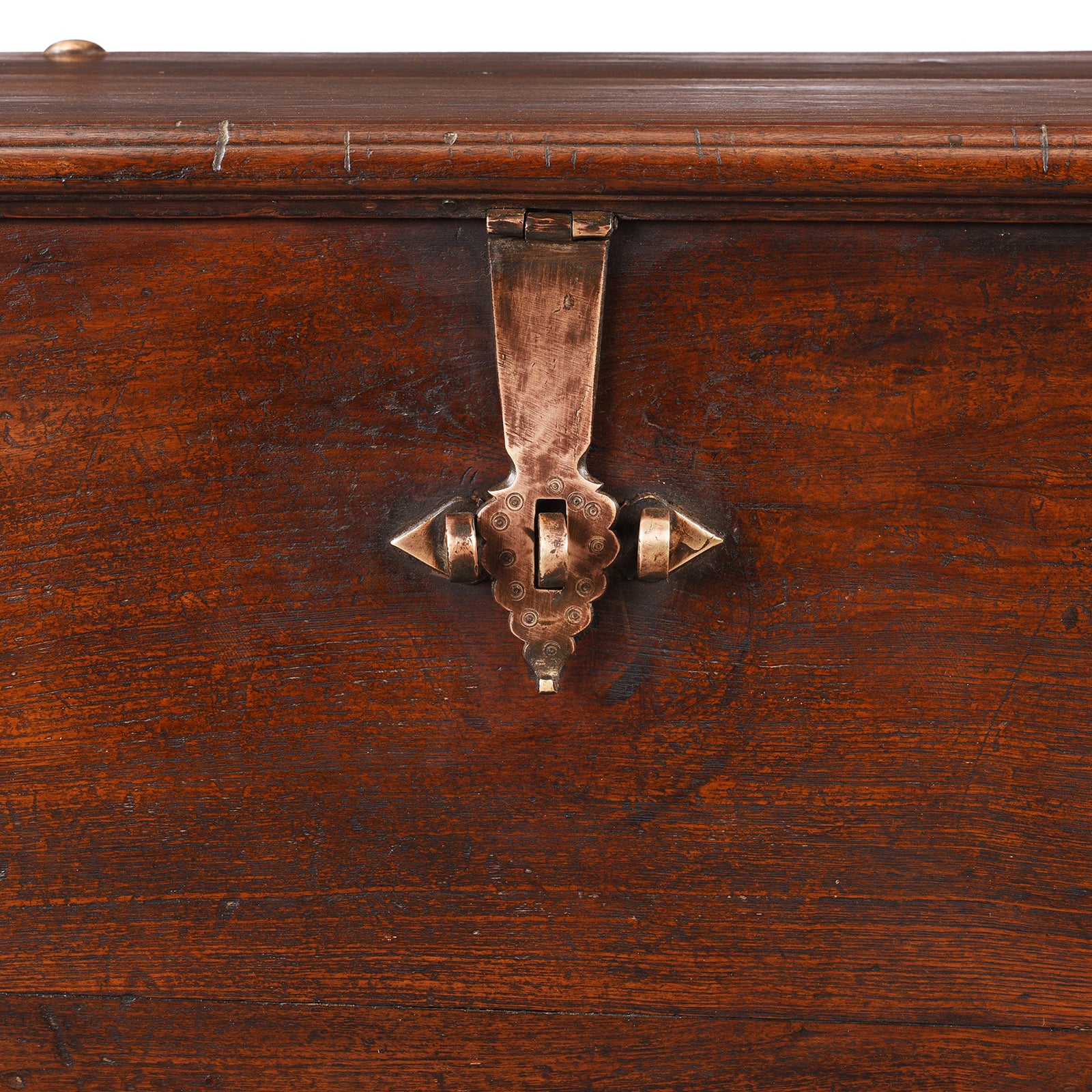 Brass Bound Indian Teak Chest - 18th Century - Image 11