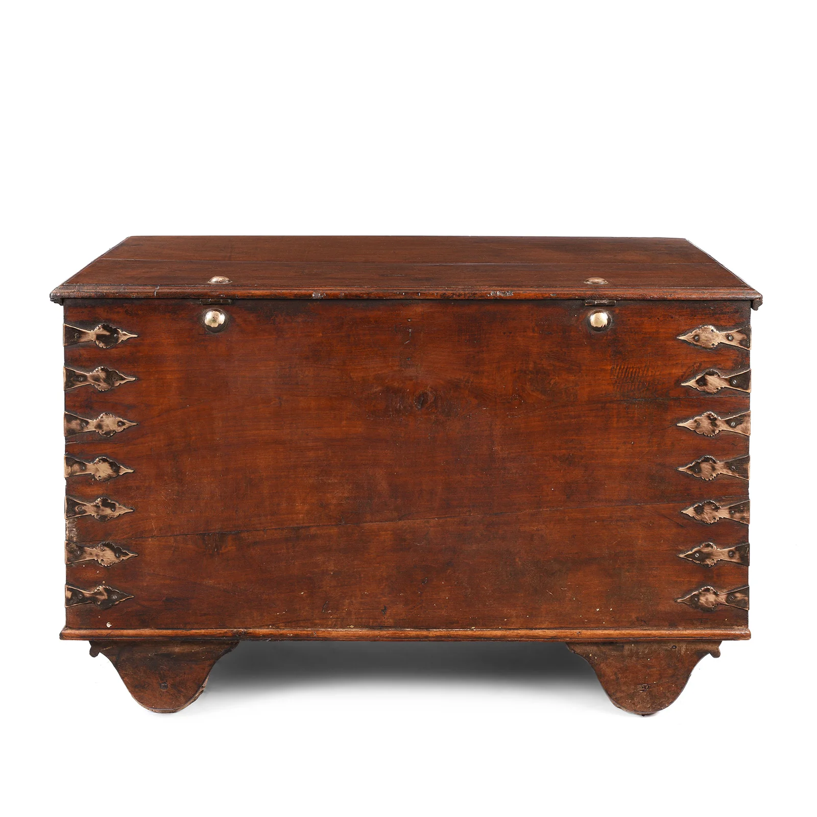 Brass Bound Indian Teak Chest - 18th Century - Image 14