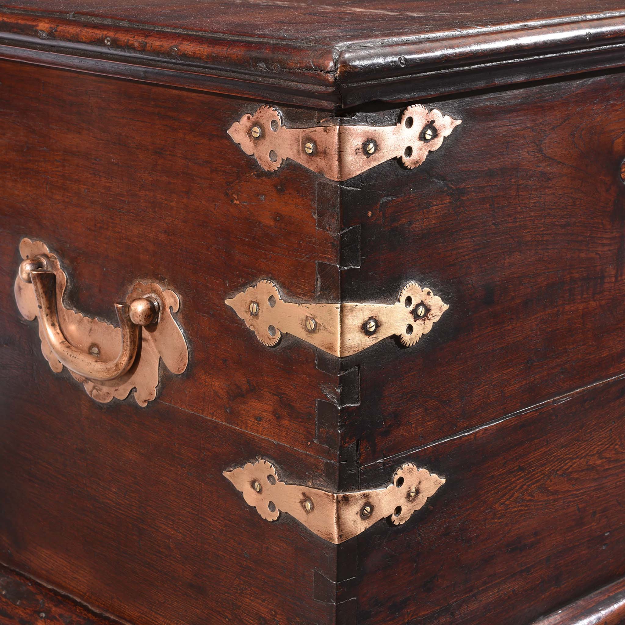Brass Bound Indian Teak Chest - 19th Century - Image 3