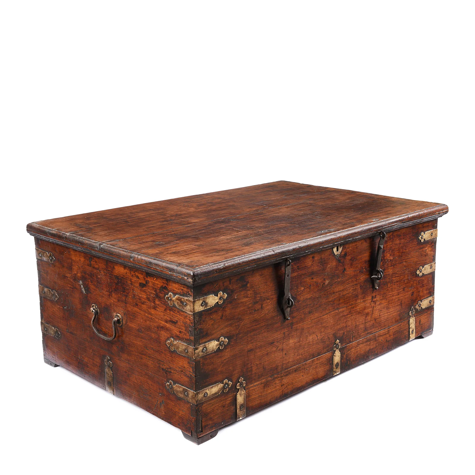 Brass Bound Military Chest From Gujarat - 19th Century - Image 2