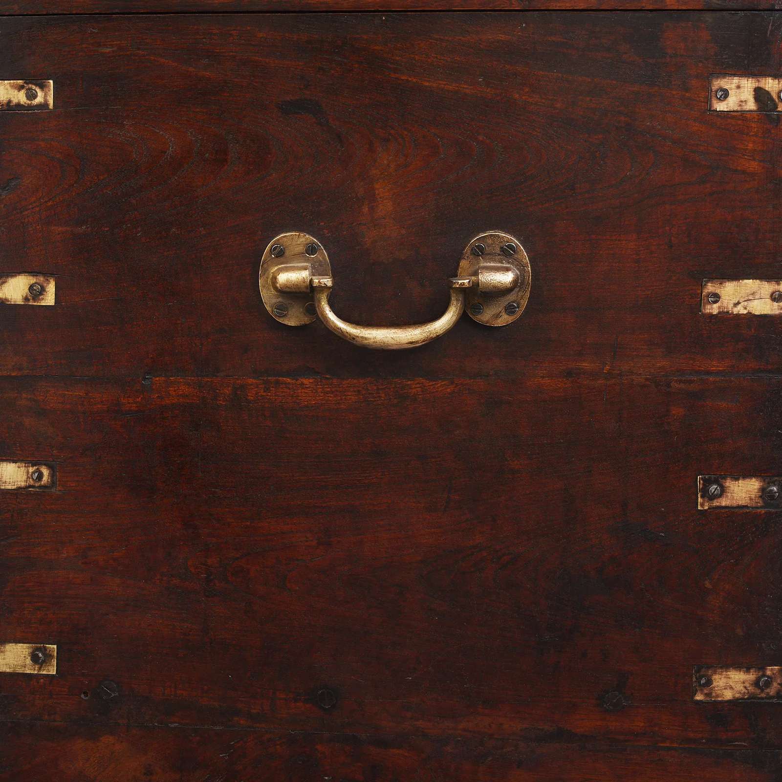 Brass Bound Indian Chest With Secret Compartment - 19th Century - Image 12