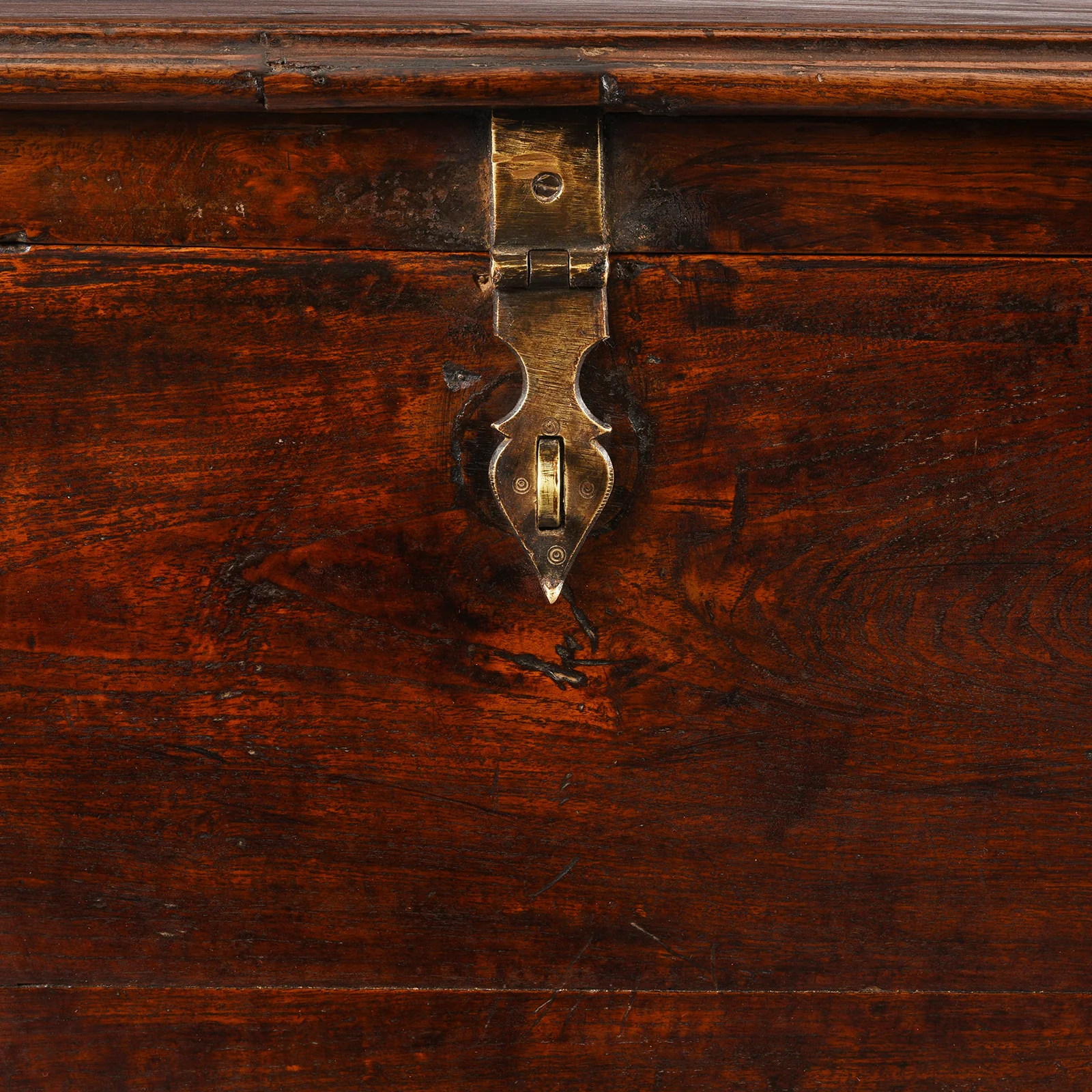 Brass Bound Indian Chest With Secret Compartment - 19th Century - Image 4