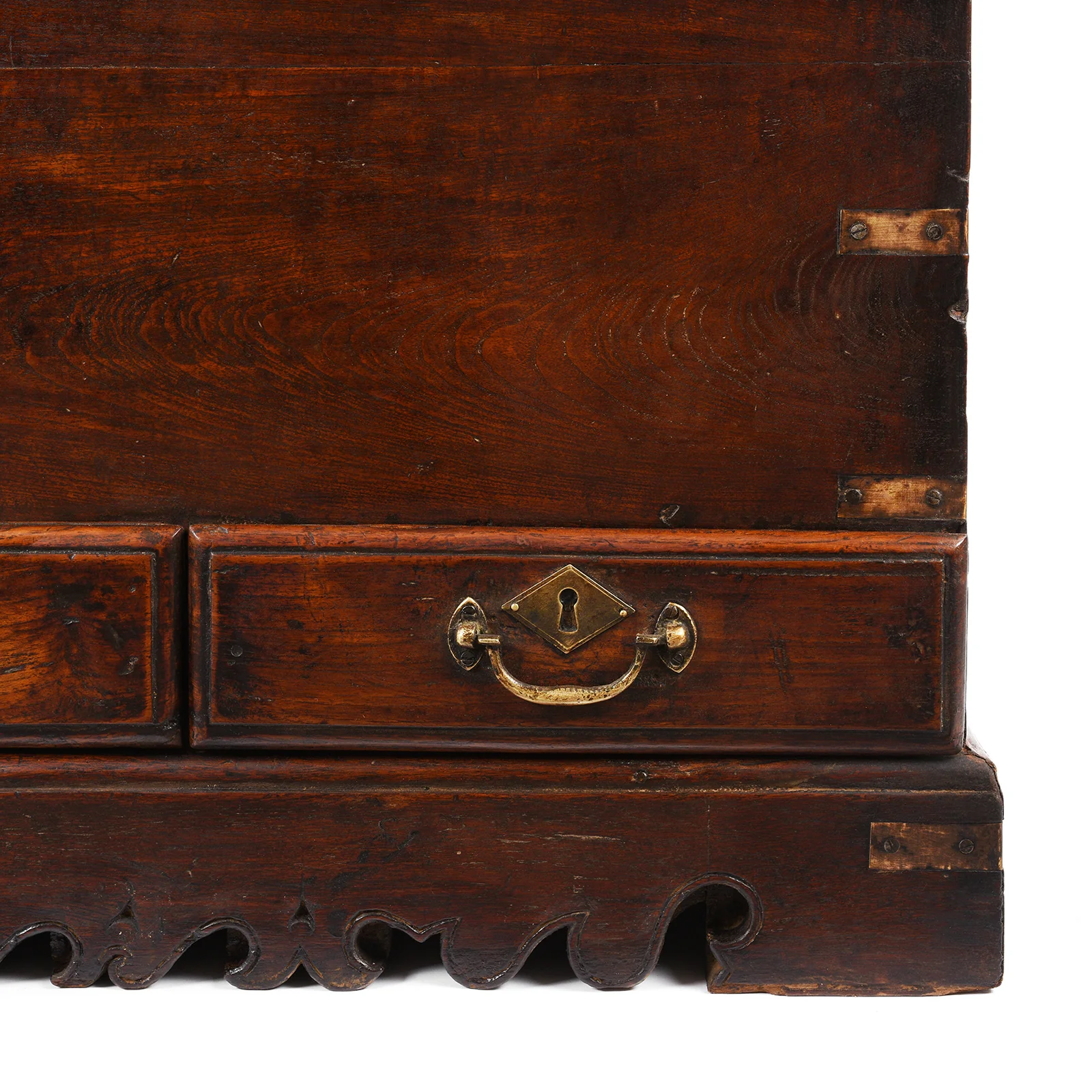 Brass Bound Indian Chest With Secret Compartment - 19th Century - Image 5