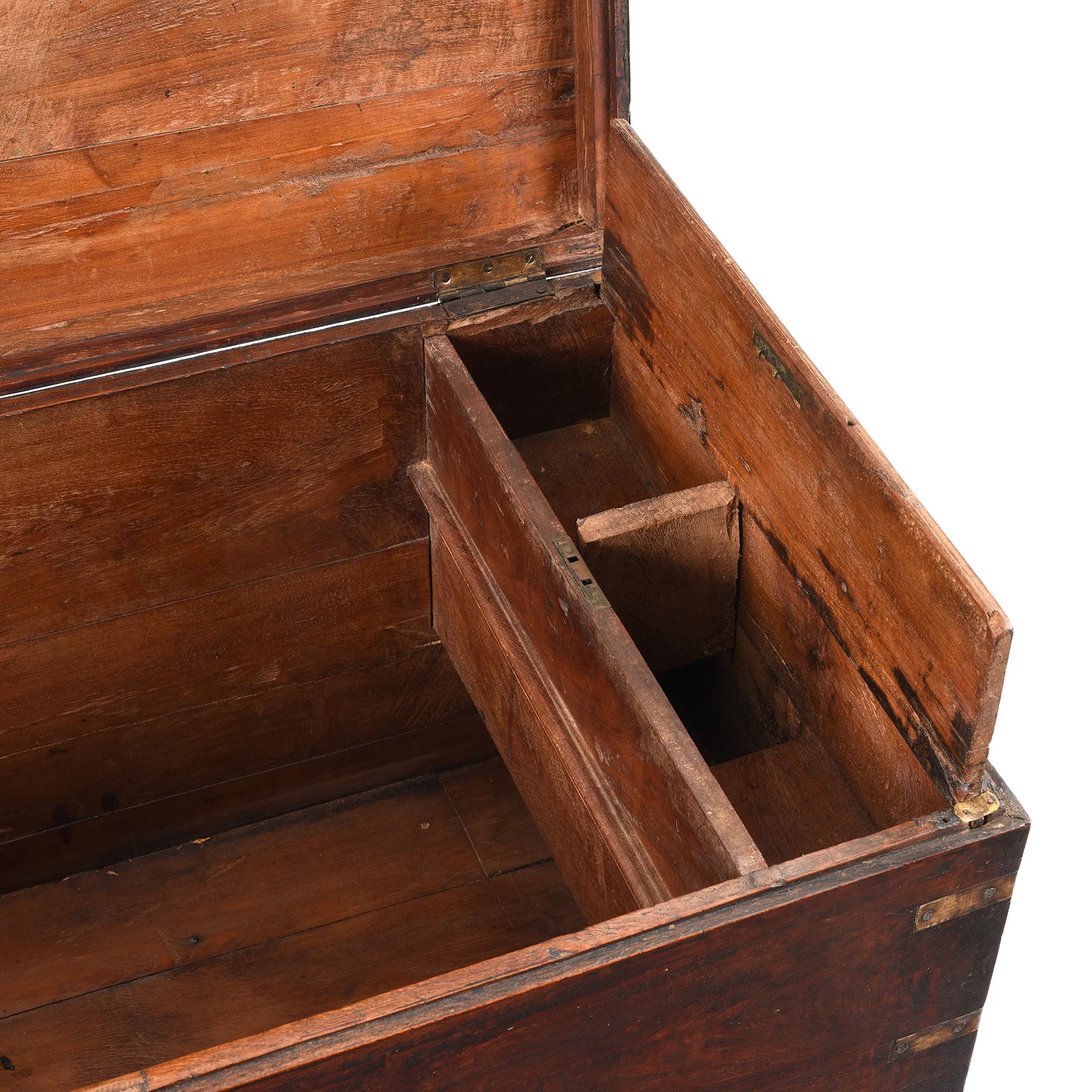 Brass Bound Indian Chest With Secret Compartment - 19th Century - Image 7