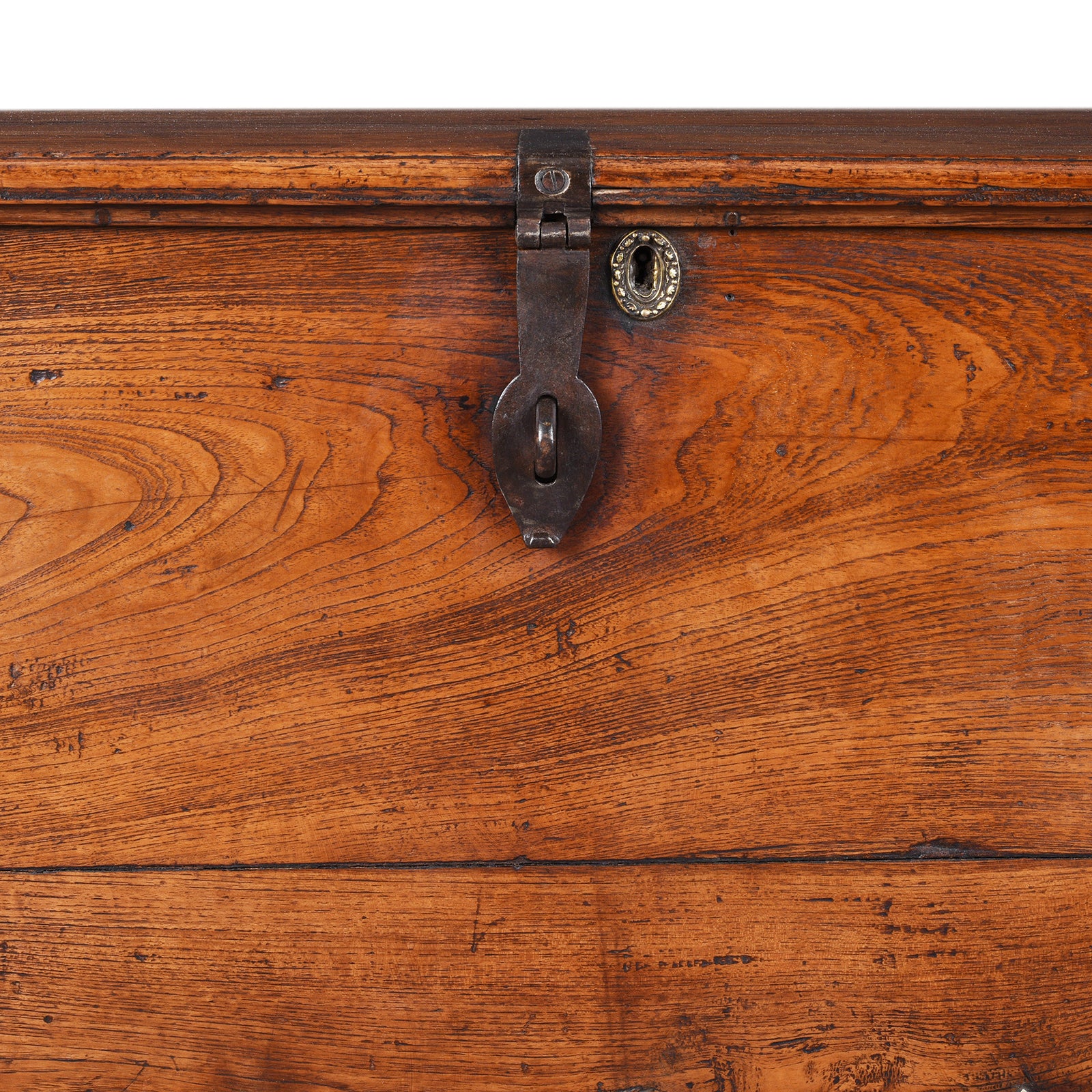 Brass Bound Teak Chest from Saurashtra - 19th Century - Image 2