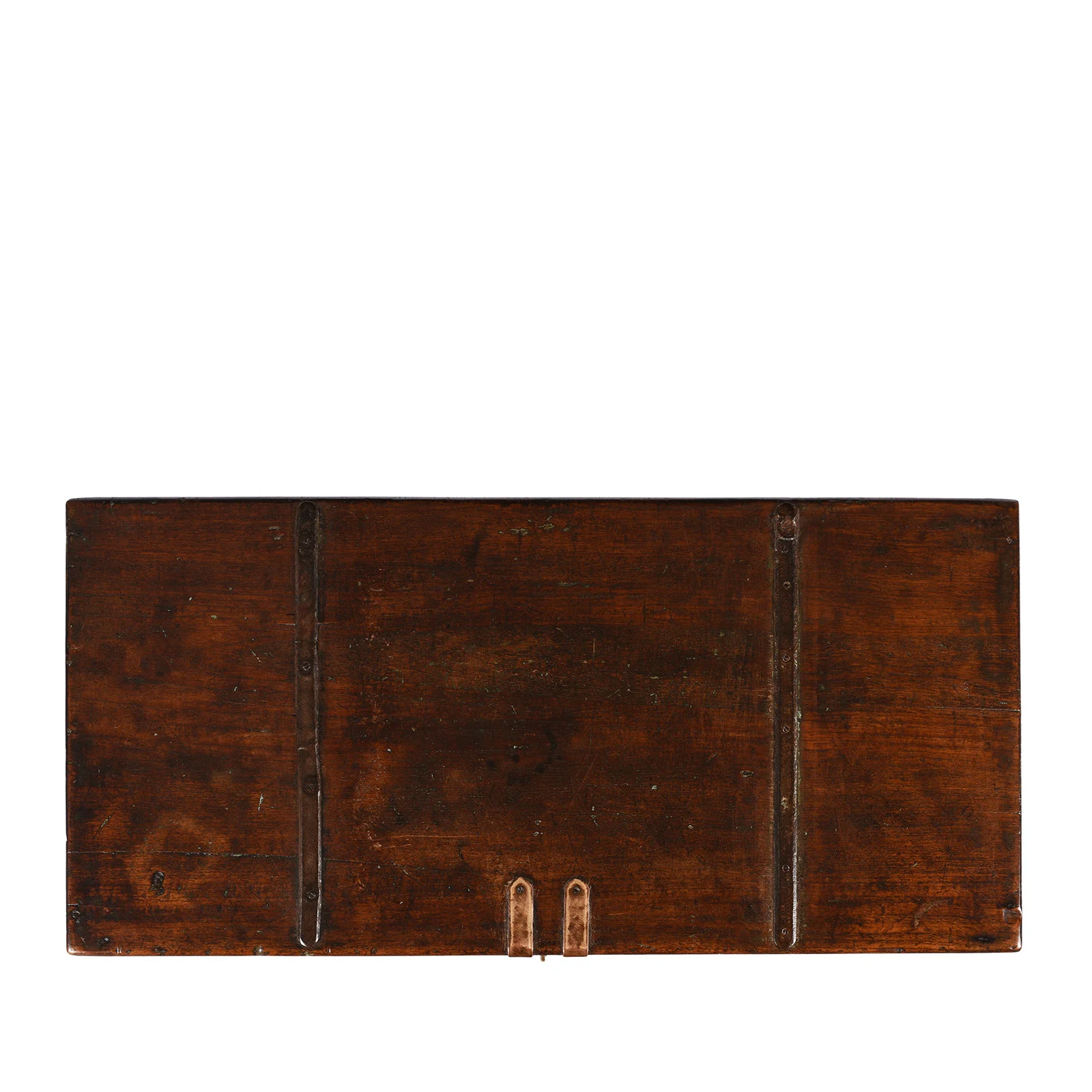 Brass Bound Teak Chest From Gujarat - 19th Century (With Secret Compartment) - Image 3