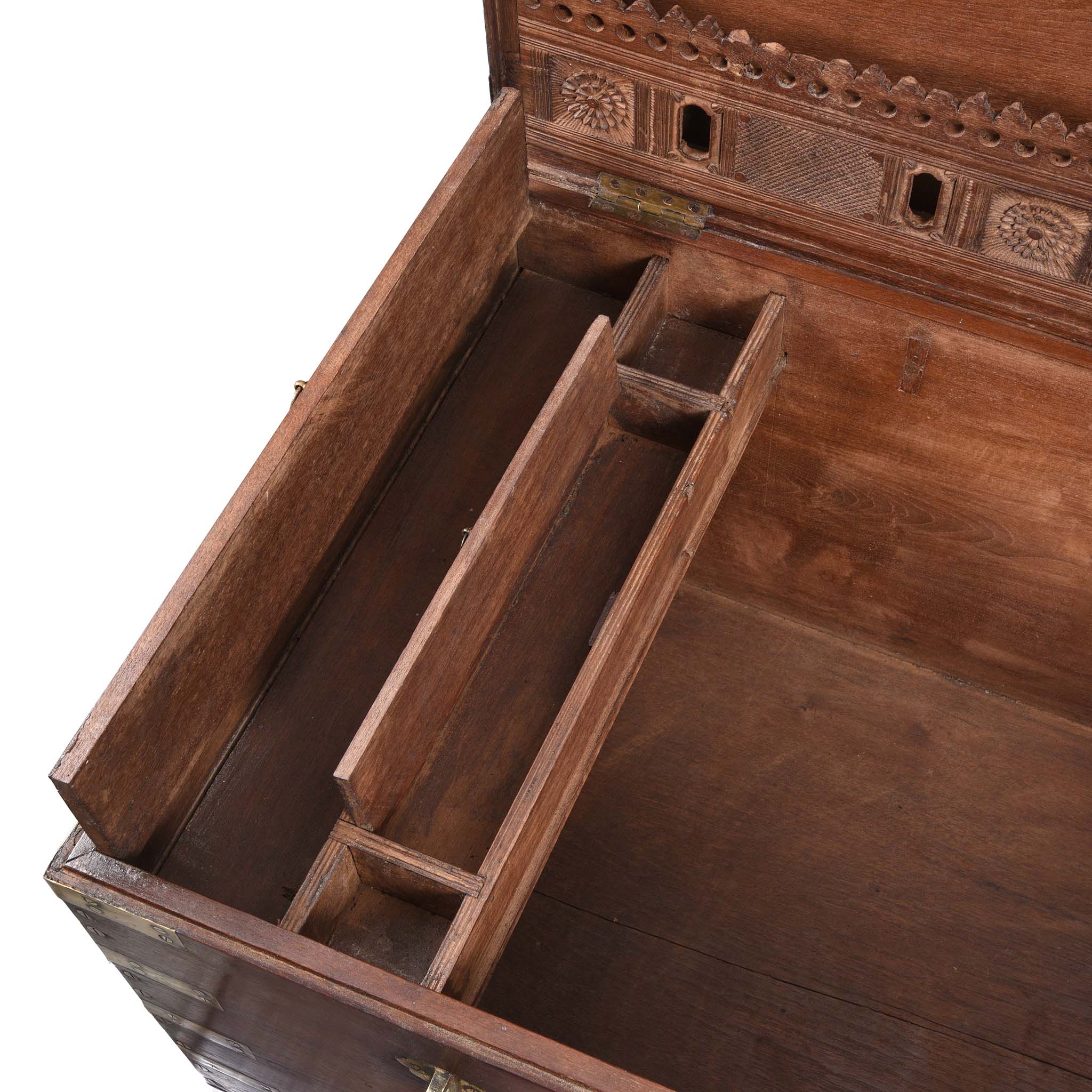 Brass Bound Indian Teak Military Chest -19thC - Image 10