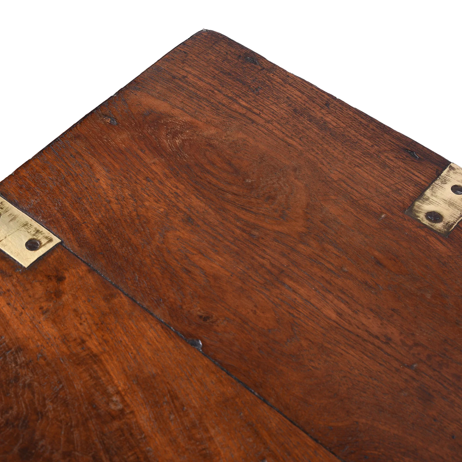 Brass Bound Teak Military Chest - 19th Century - Image 8