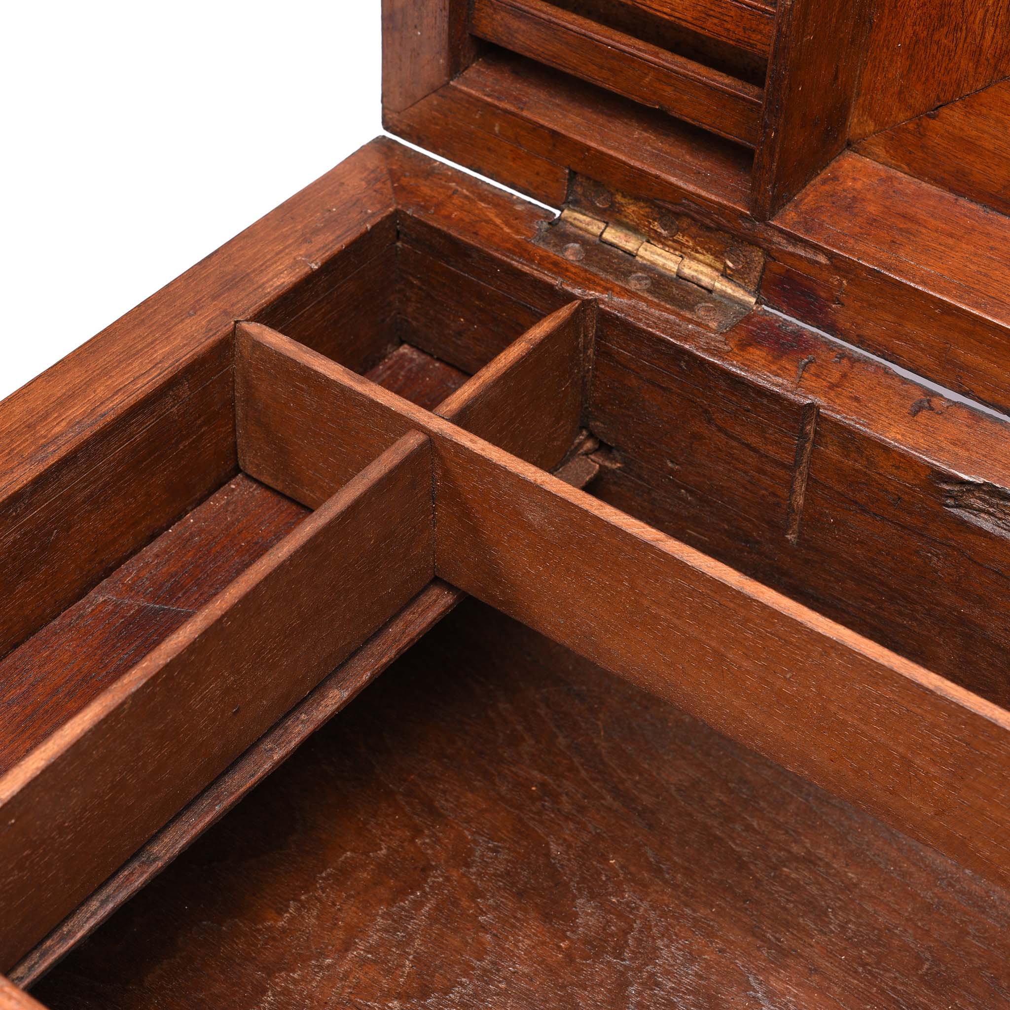 Brass Bound Teak Jewellery Box From Rajasthan - 19thC - Image 5