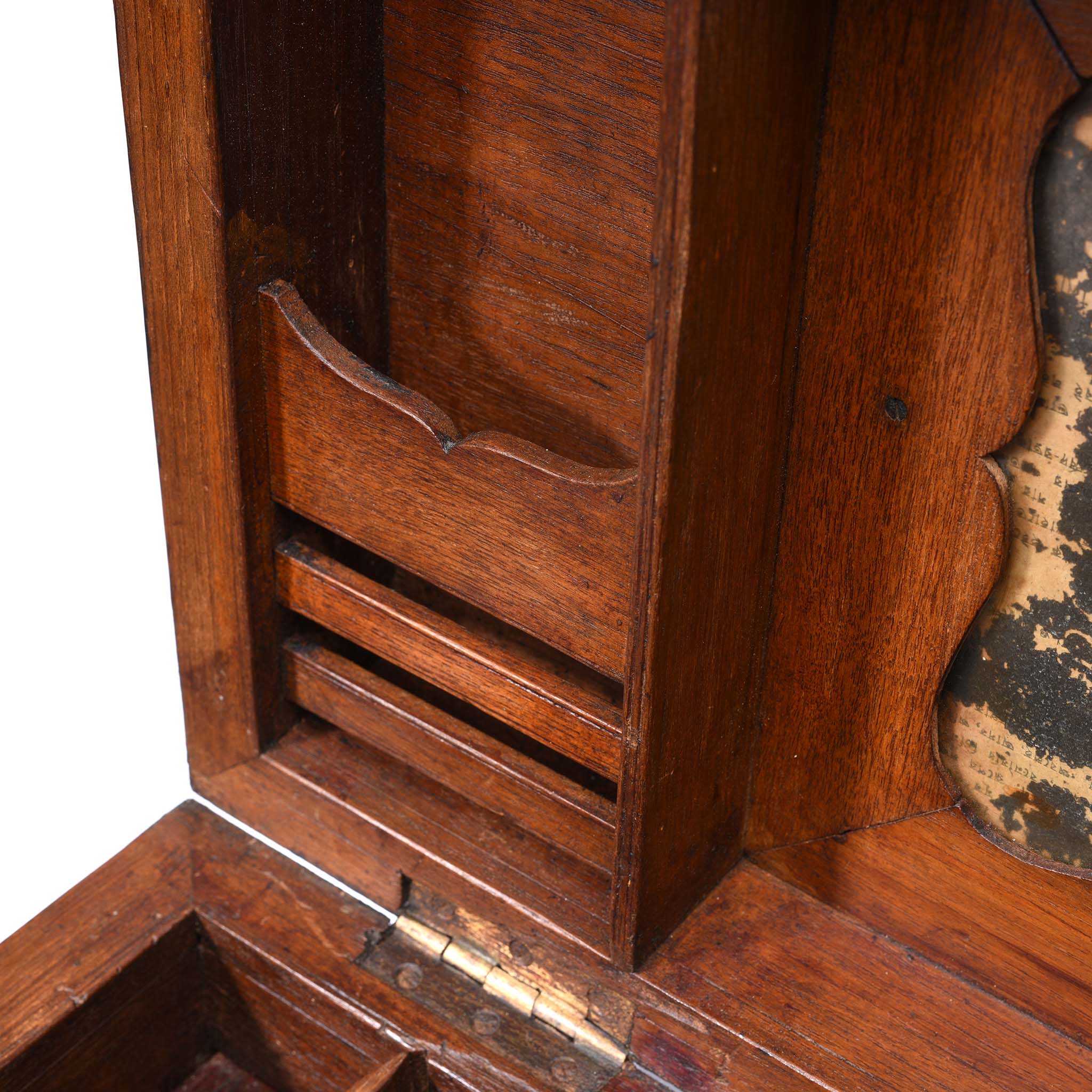 Brass Bound Teak Jewellery Box From Rajasthan - 19thC - Image 7