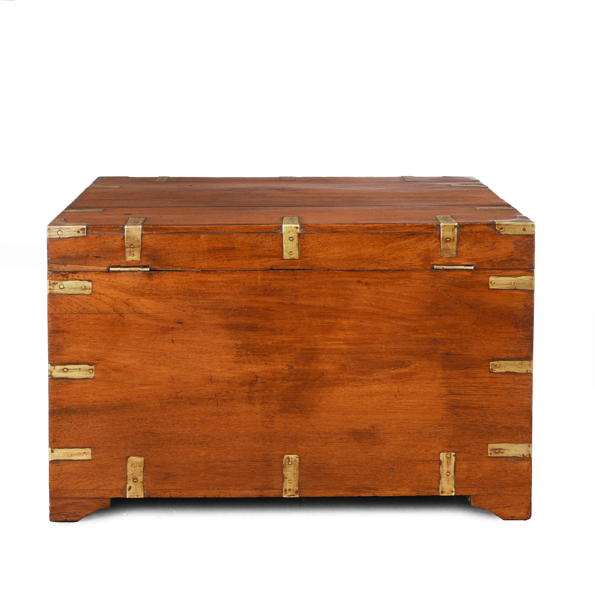 Brass Bound Indian Military Chest -19th Century - Image 10