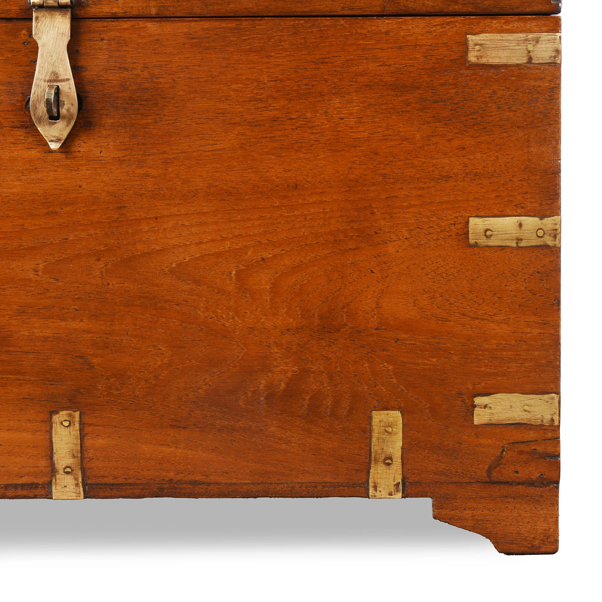 Brass Bound Indian Military Chest -19th Century - Image 13