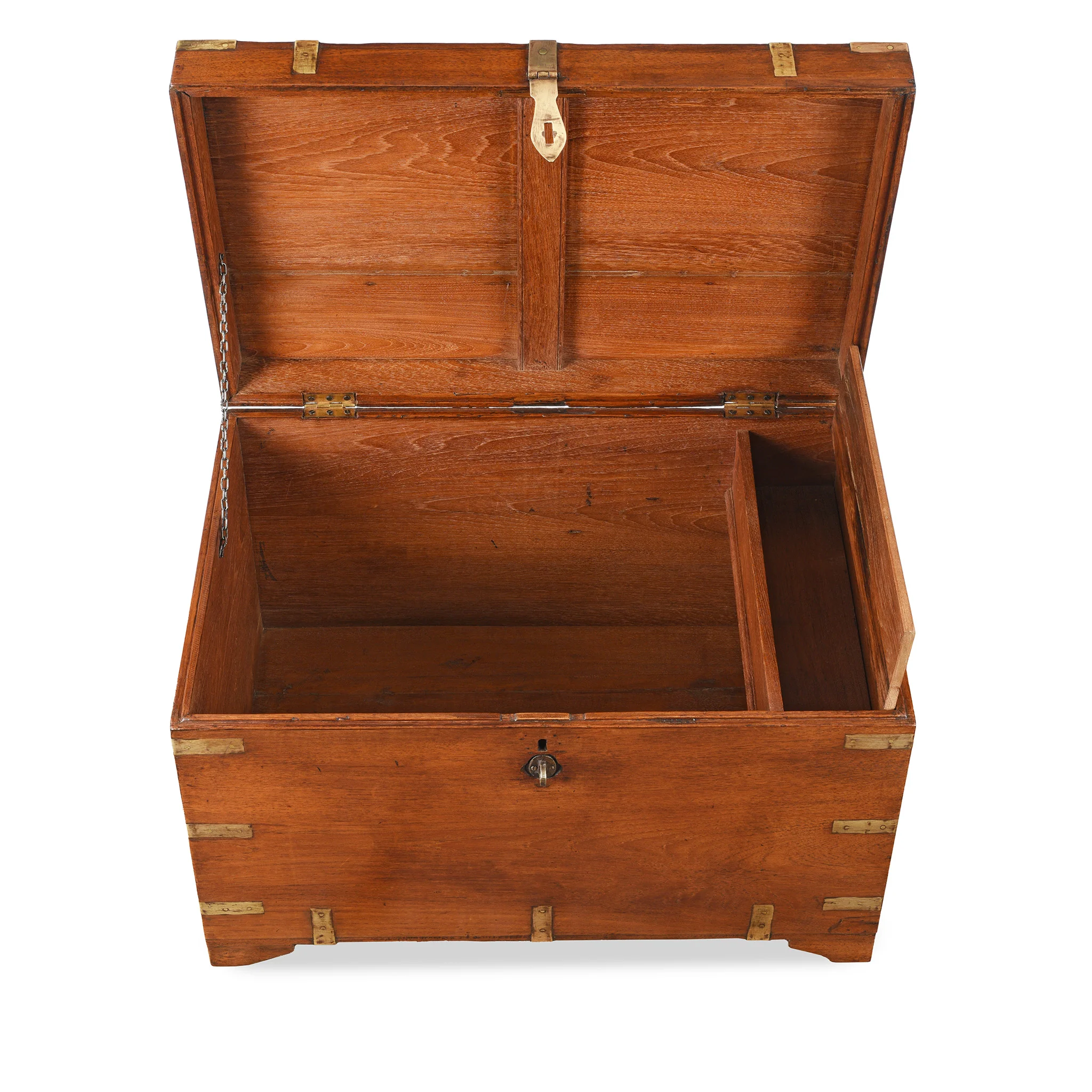 Brass Bound Indian Military Chest -19th Century - Image 8