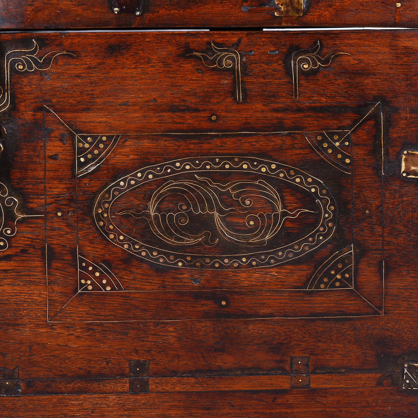 Brass Bound Burmese Military Chest -19th Century - Image 4