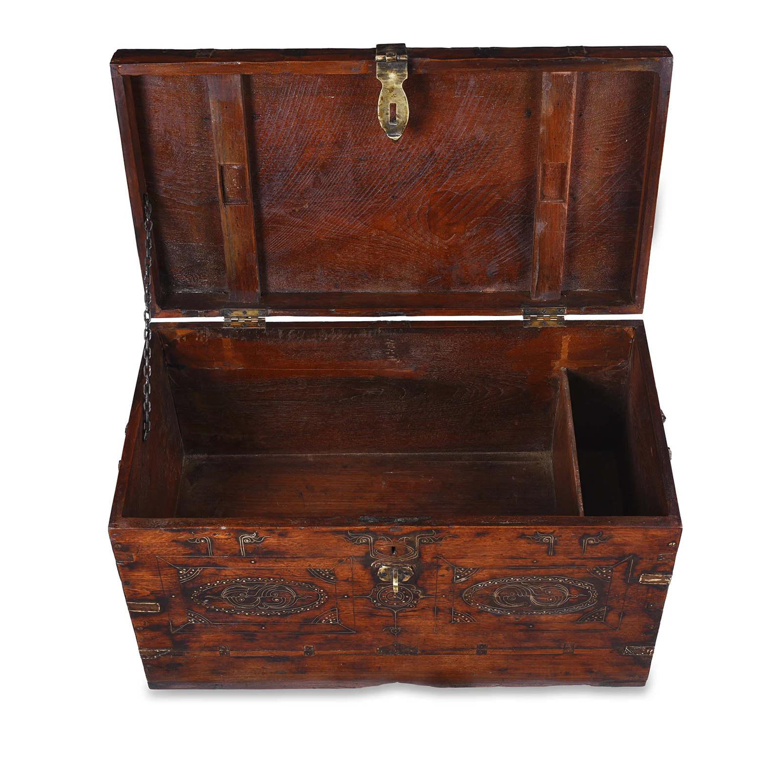 Brass Bound Burmese Military Chest -19th Century - Image 6
