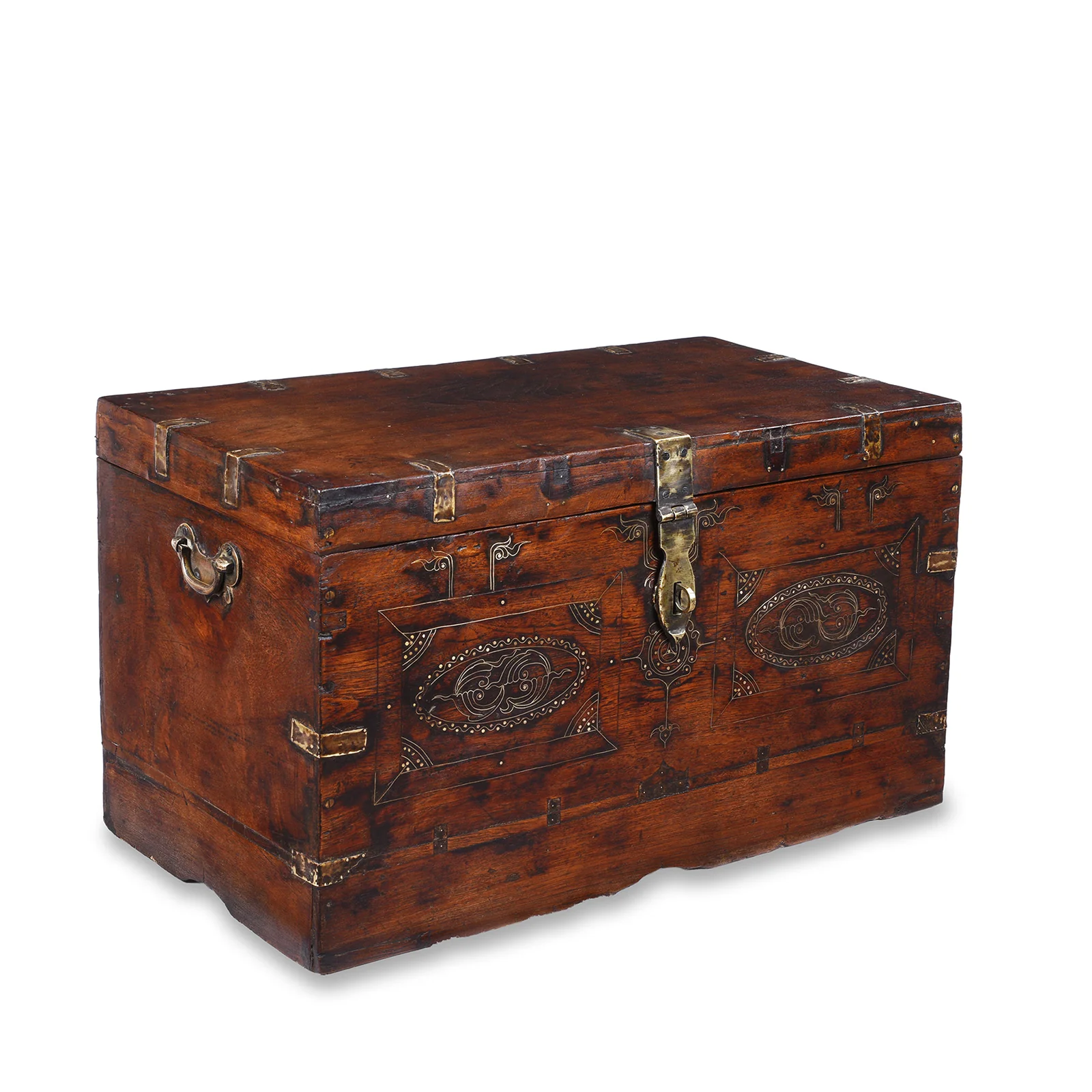 Brass Bound Burmese Military Chest -19th Century - Image 8