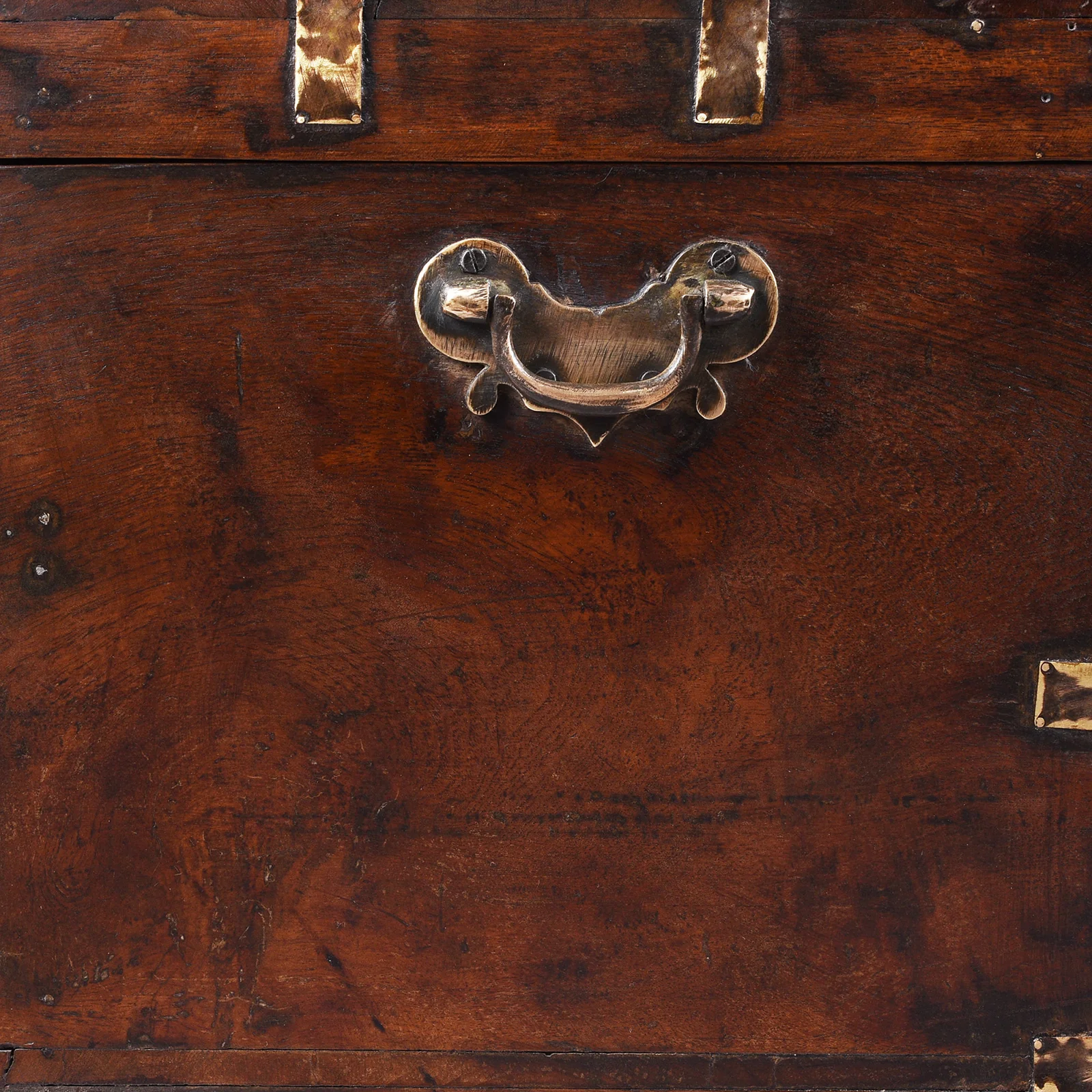 Brass Bound Burmese Military Chest -19th Century - Image 9