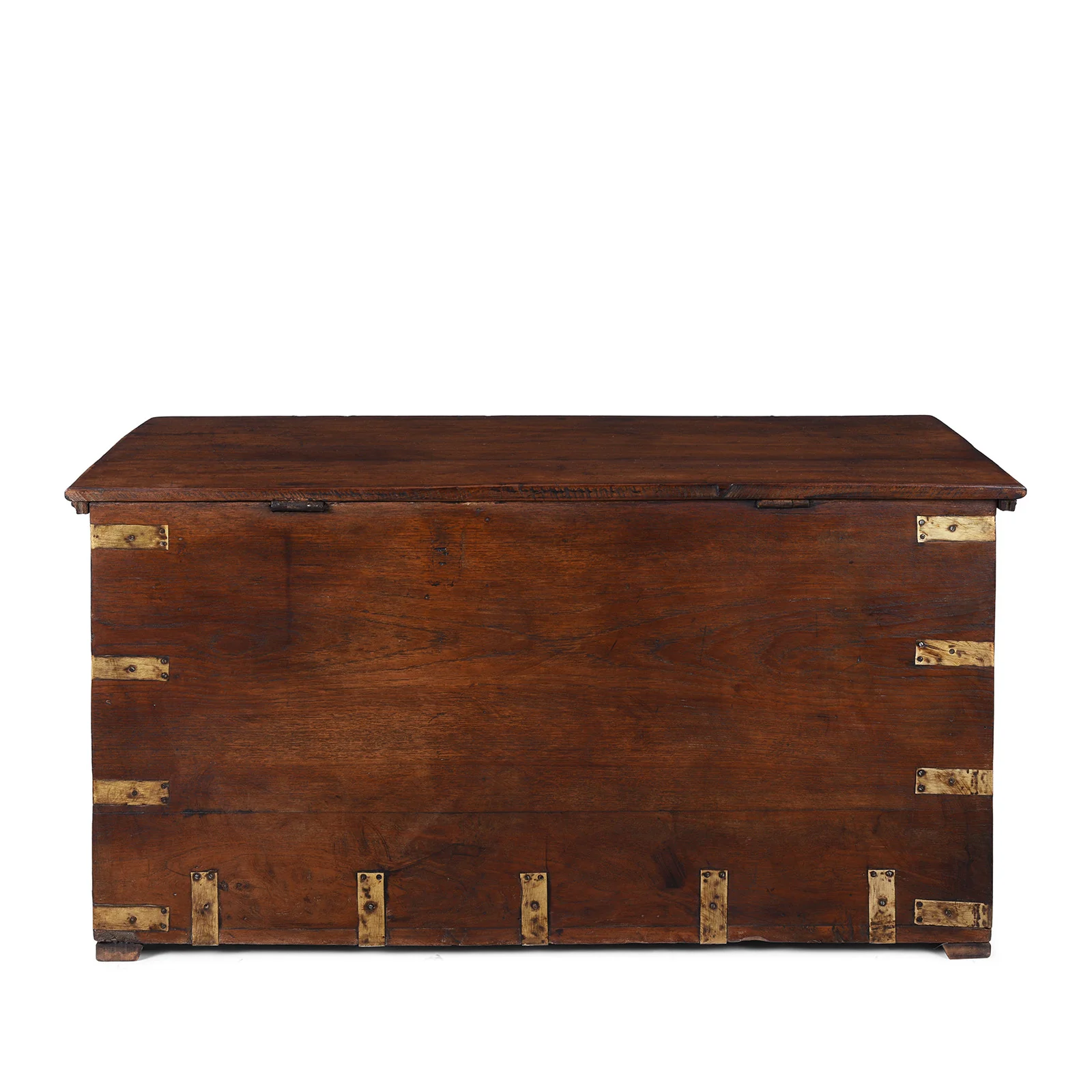 Brass Bound Teak Military Chest - 18th Century - Image 12
