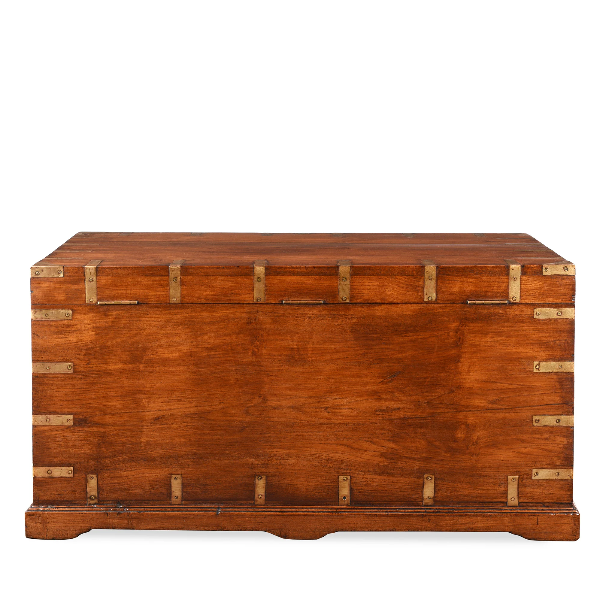 Brass Bound Indian Military Chest -19th Century - Image 12