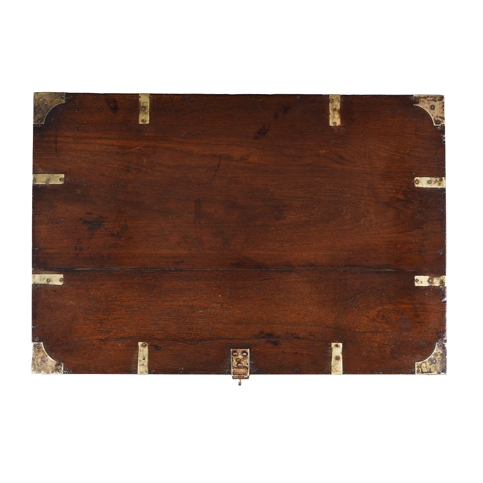 Brass Bound Teak Military Chest - 19th Century - Image 10