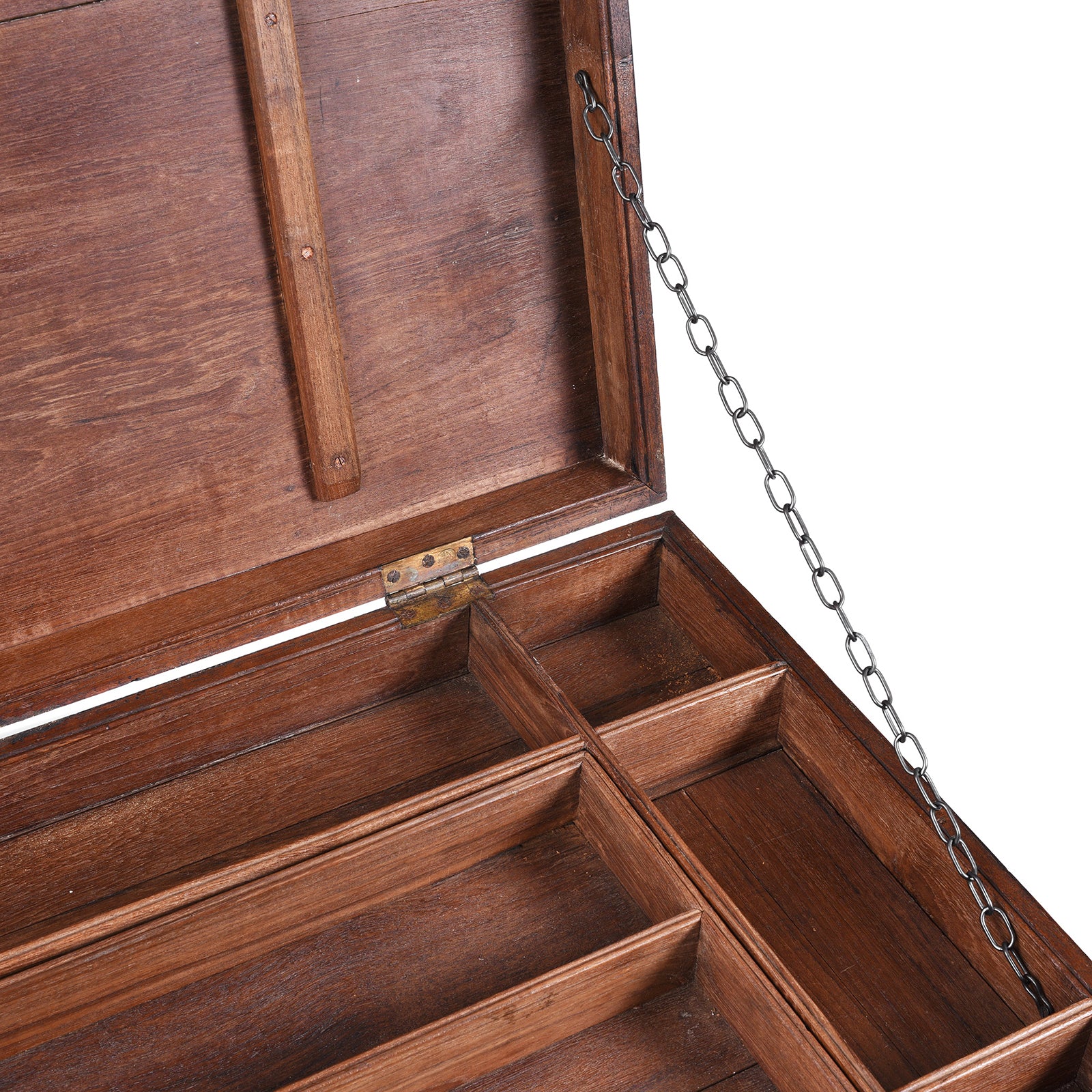 Brass Bound Teak Military Chest - 19th Century - Image 6