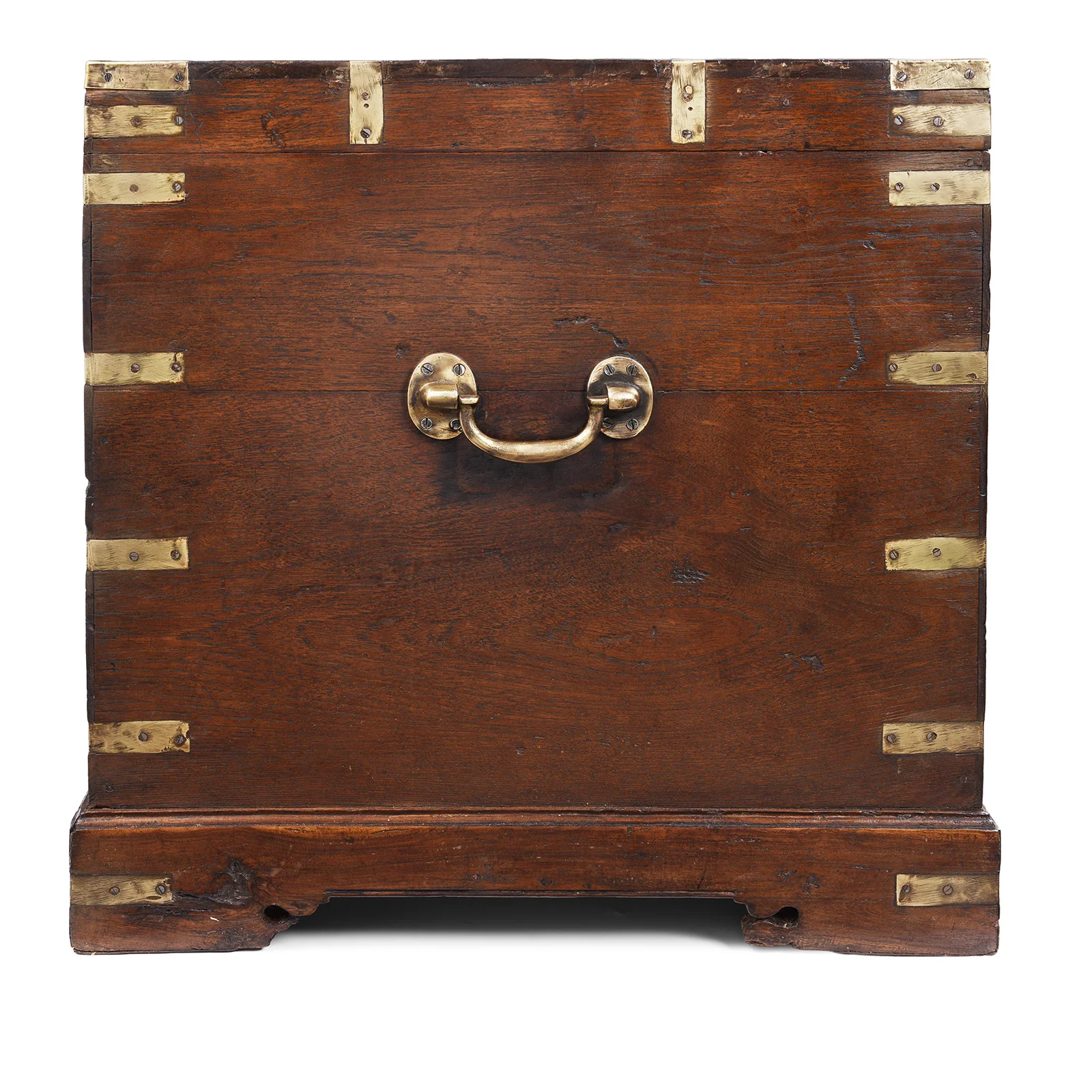 Brass Bound Teak Military Chest - 19th Century - Image 7