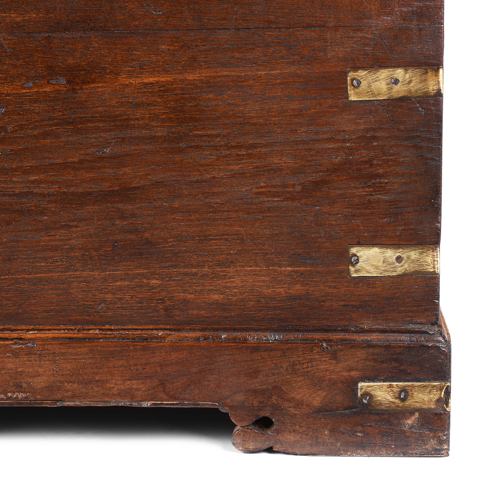 Brass Bound Teak Military Chest - 19th Century - Image 8