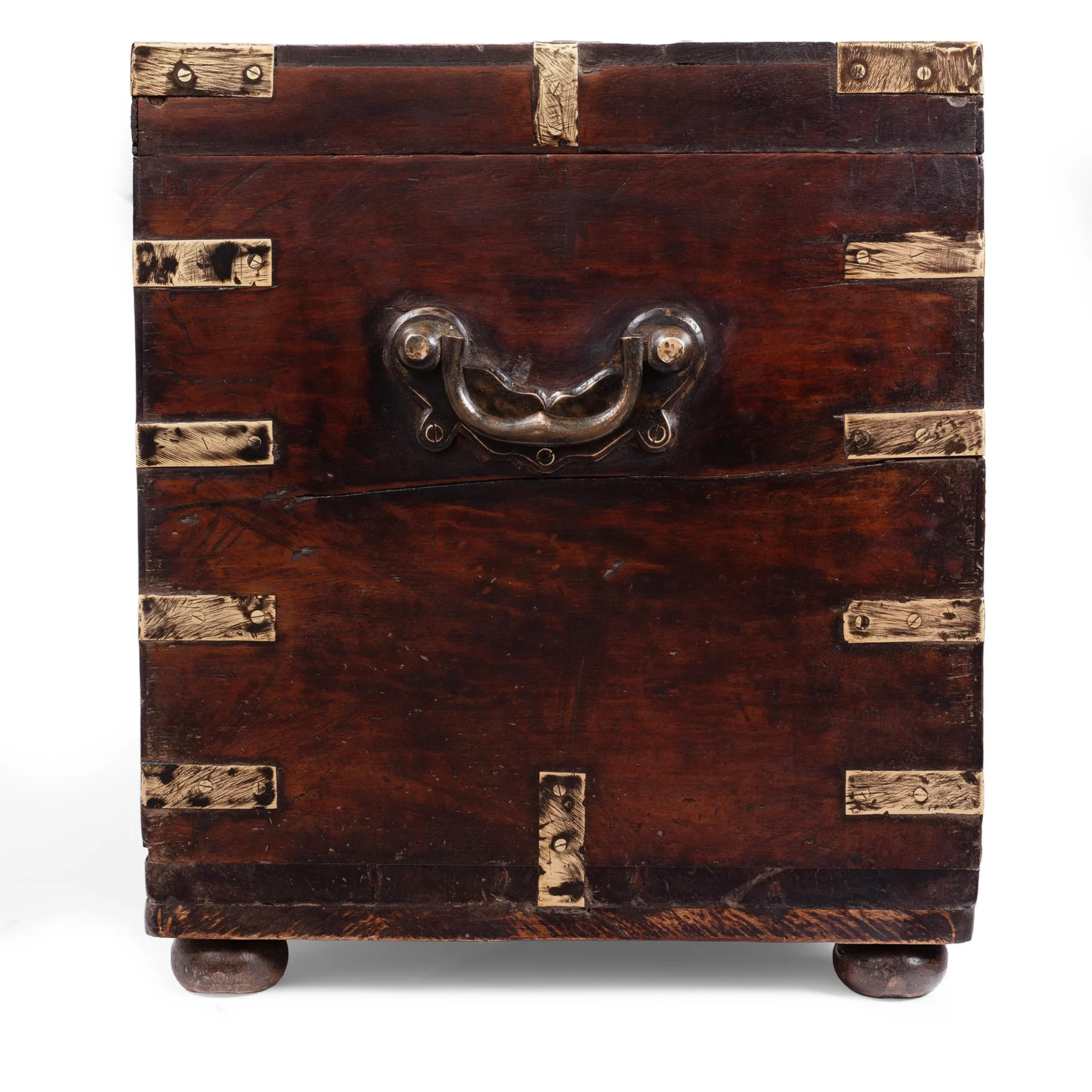 Brass Bound Military Chest From Rajasthan - 19th Century - Image 10
