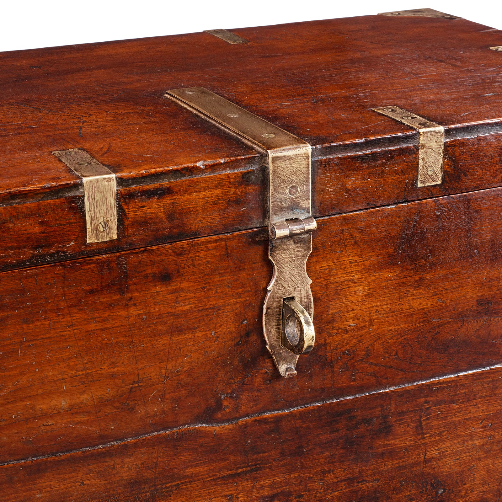 Brass Bound Military Chest From Rajasthan - 19th Century - Image 2