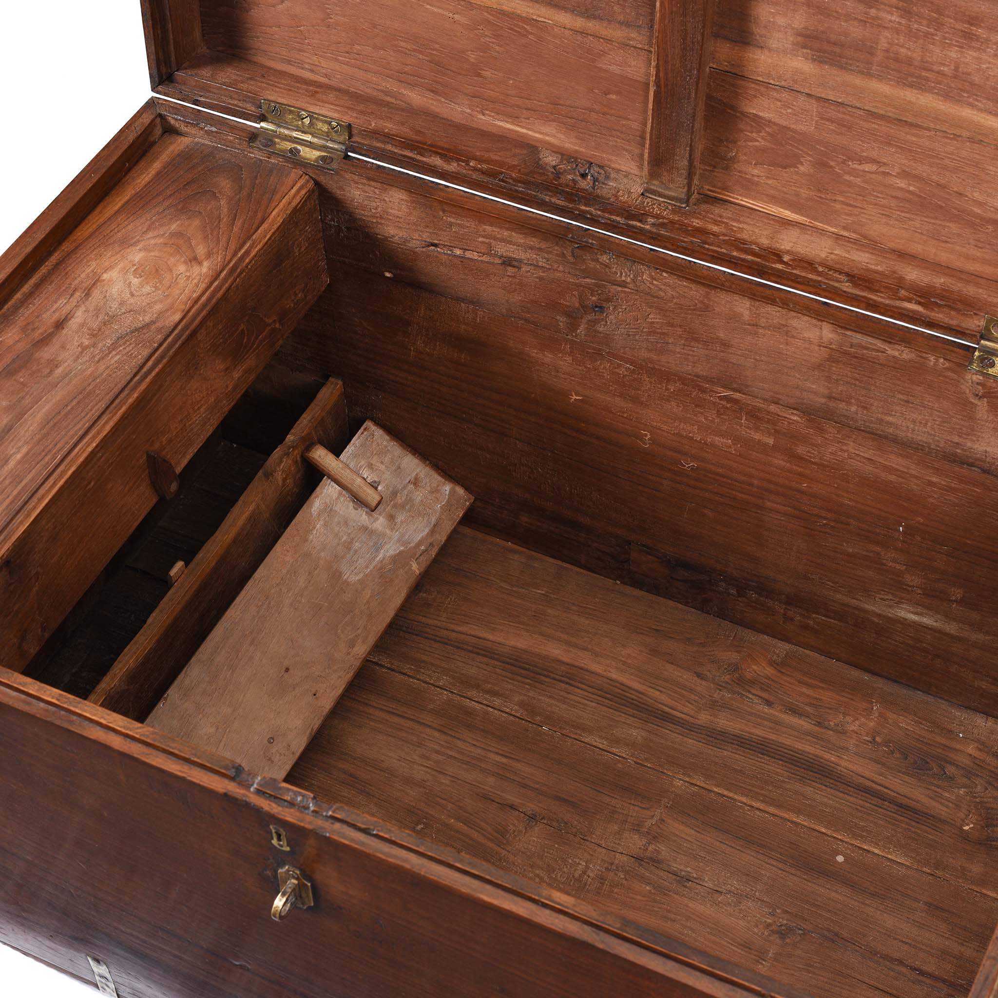 Brass Bound Teak Indian Military Chest From South India -19thC - Image 5