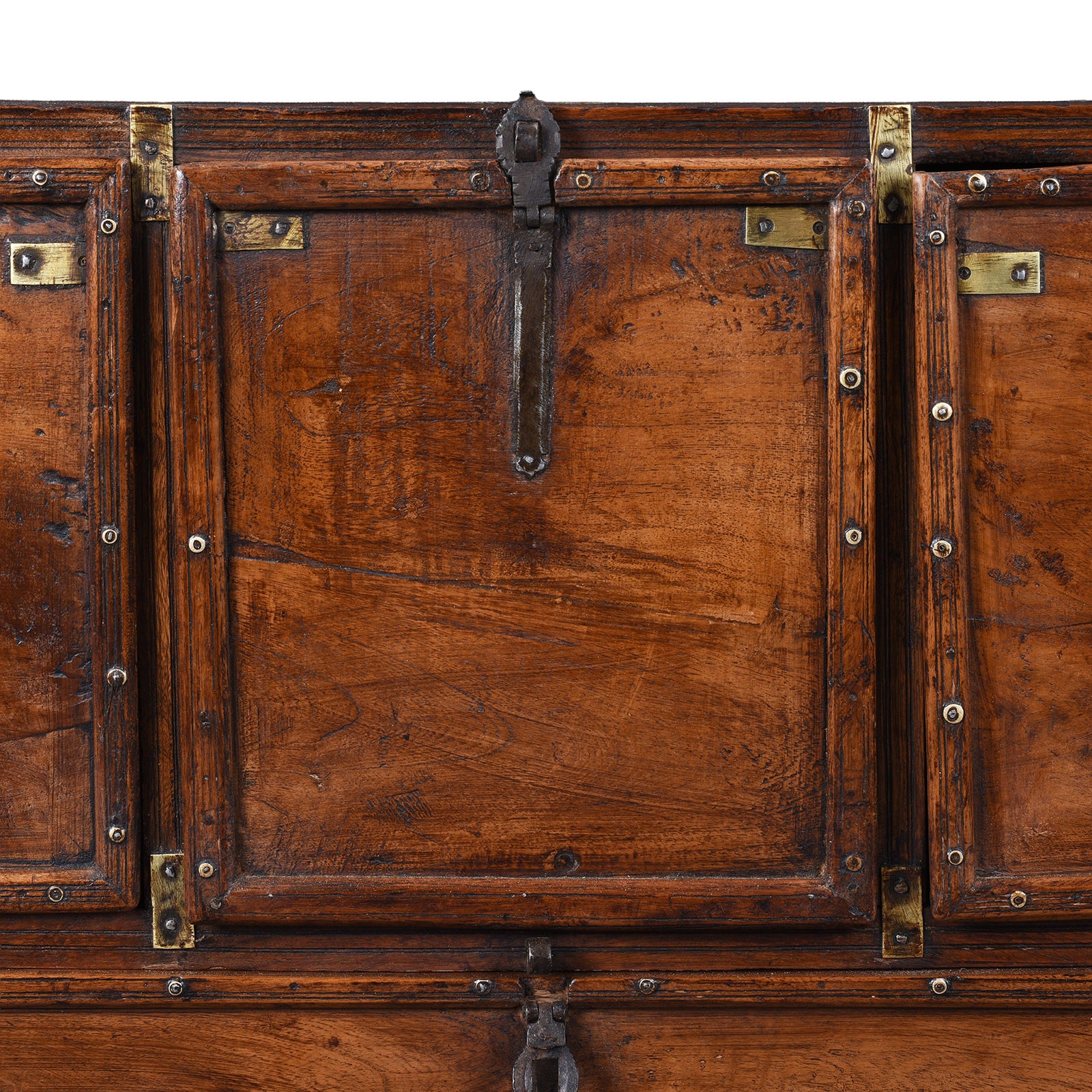 Brass Bound Teak Military Chest Of Drawers - 18th Century - Image 4
