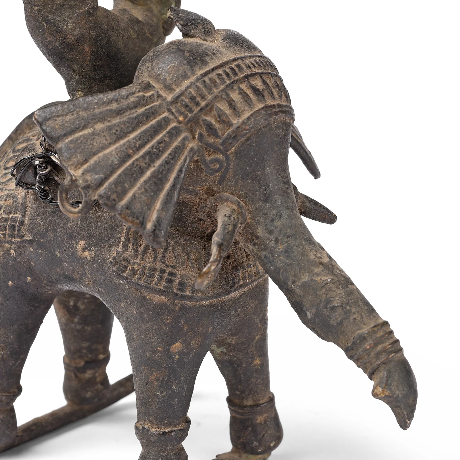Brass Bastar Elephant & Riders - Ca 1975 - Image 3