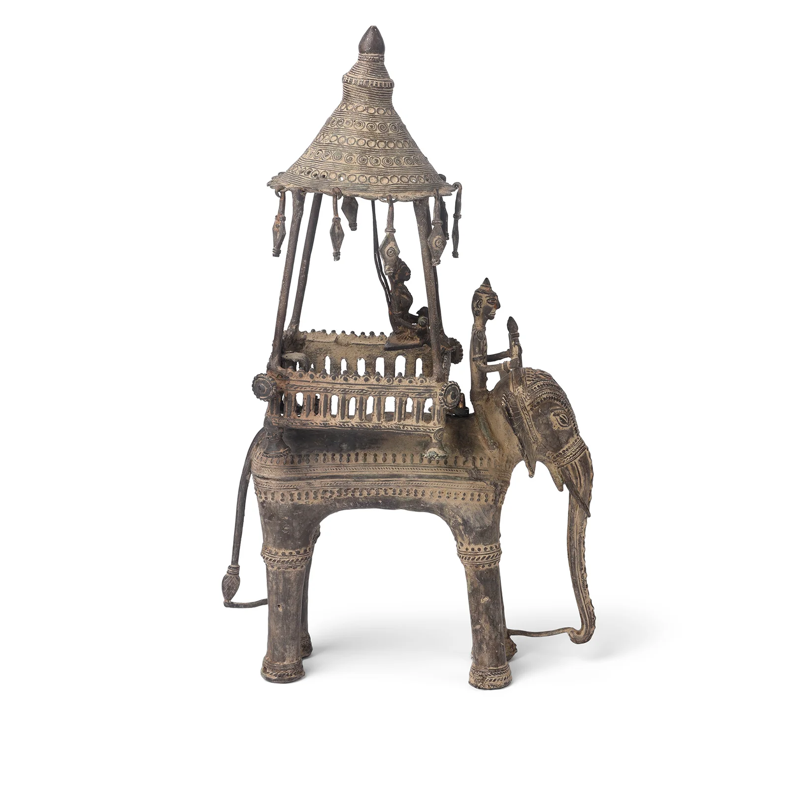 Bastar Danteshwari on an Elephant From Chhattisgarh - Ca 1910 - Image 3