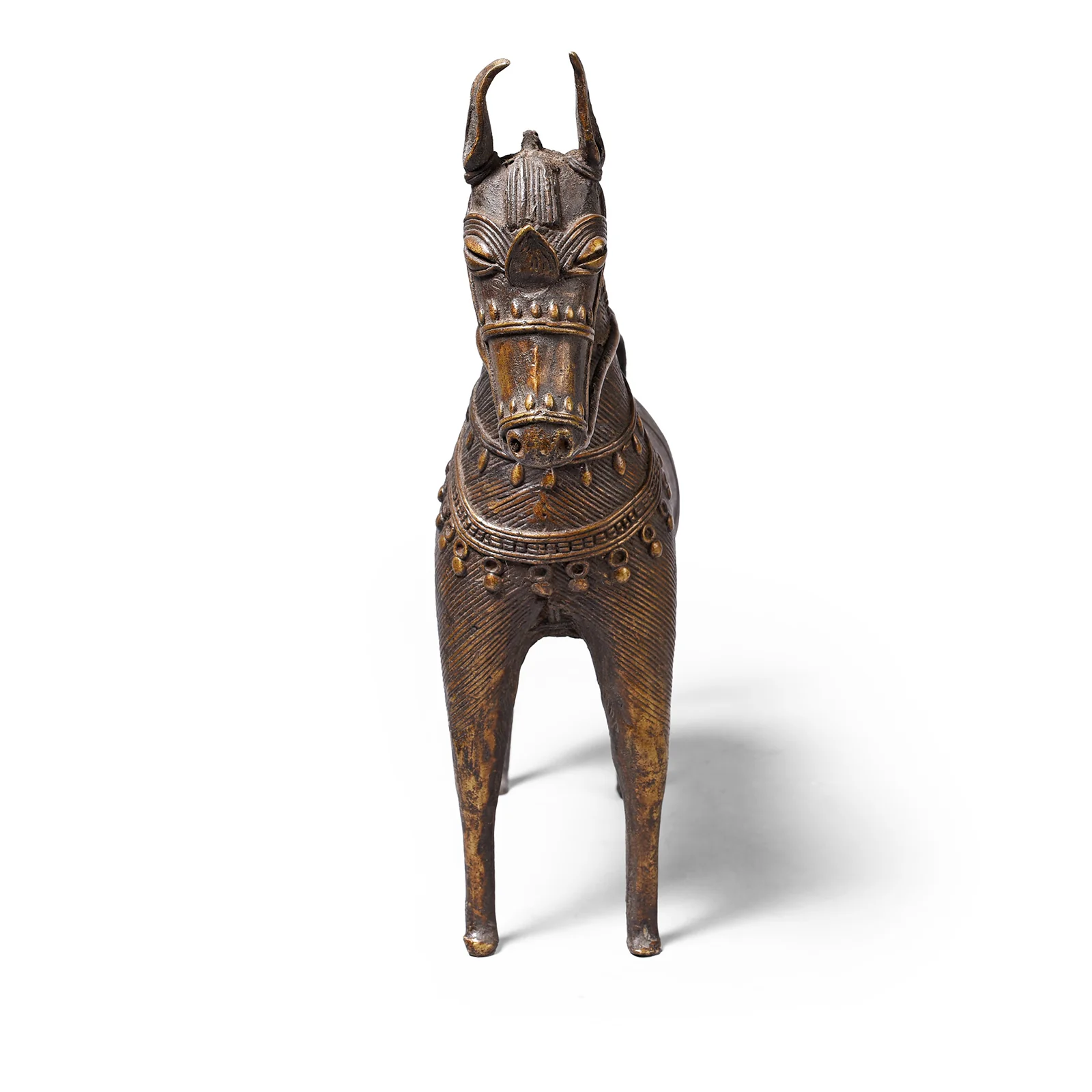 Brass Dhokra Work Horse Figure From Orissa - 1950 - Image 5