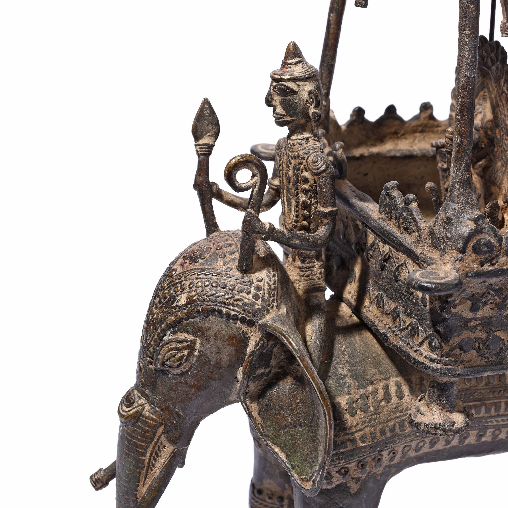 Bastar Danteshwari on an Elephant From Chhattisgarh - 19thC - Image 8