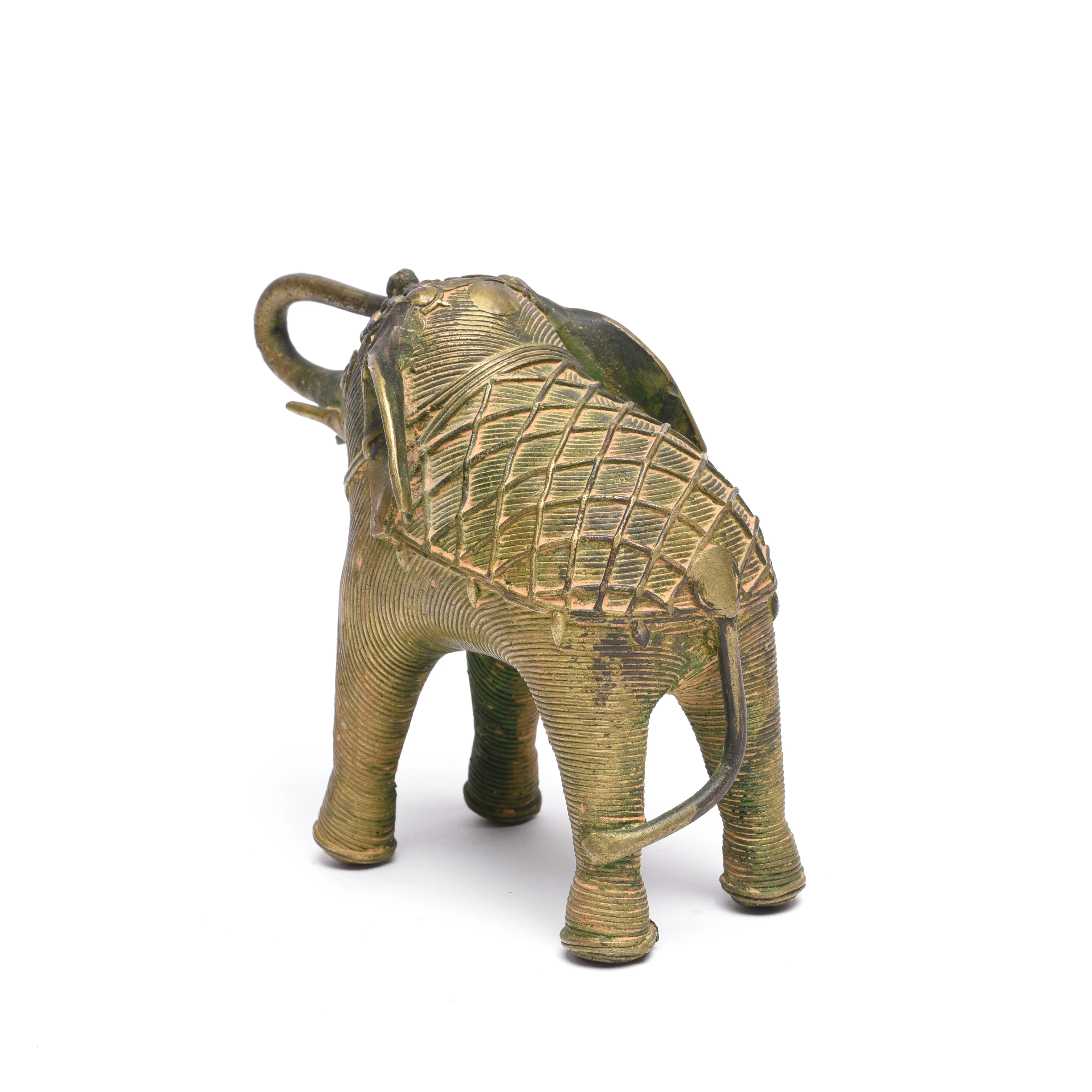Handmade Brass Elephant From Orissa - Image 3