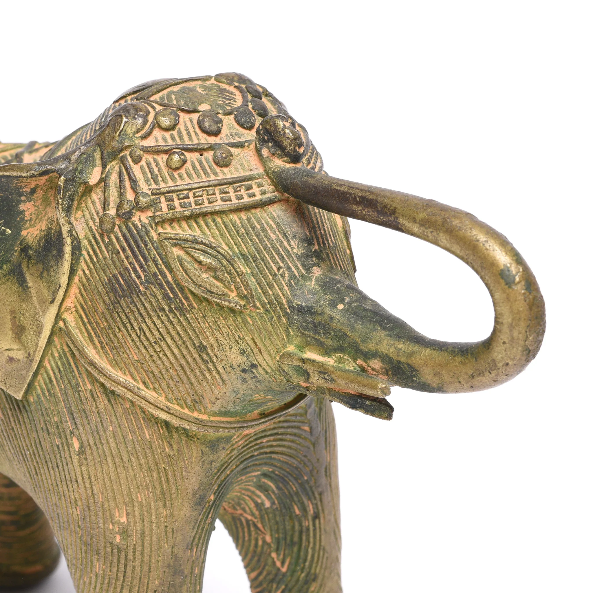 Handmade Brass Elephant From Orissa - Image 4
