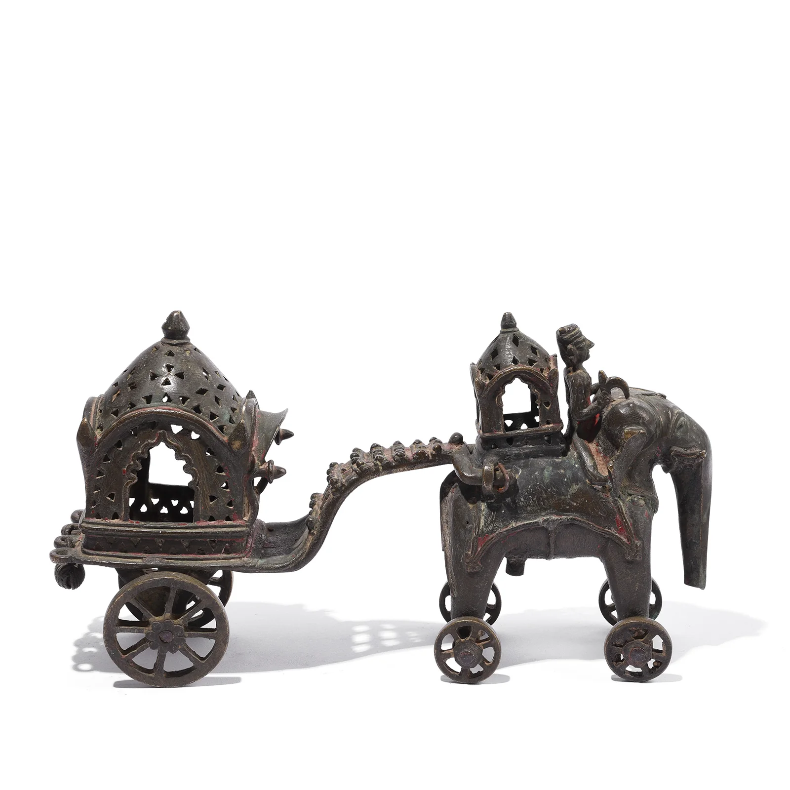 Brass Elephant Chariot Temple Toy From Andhra Pradesh - Late 19th Century - Image 2